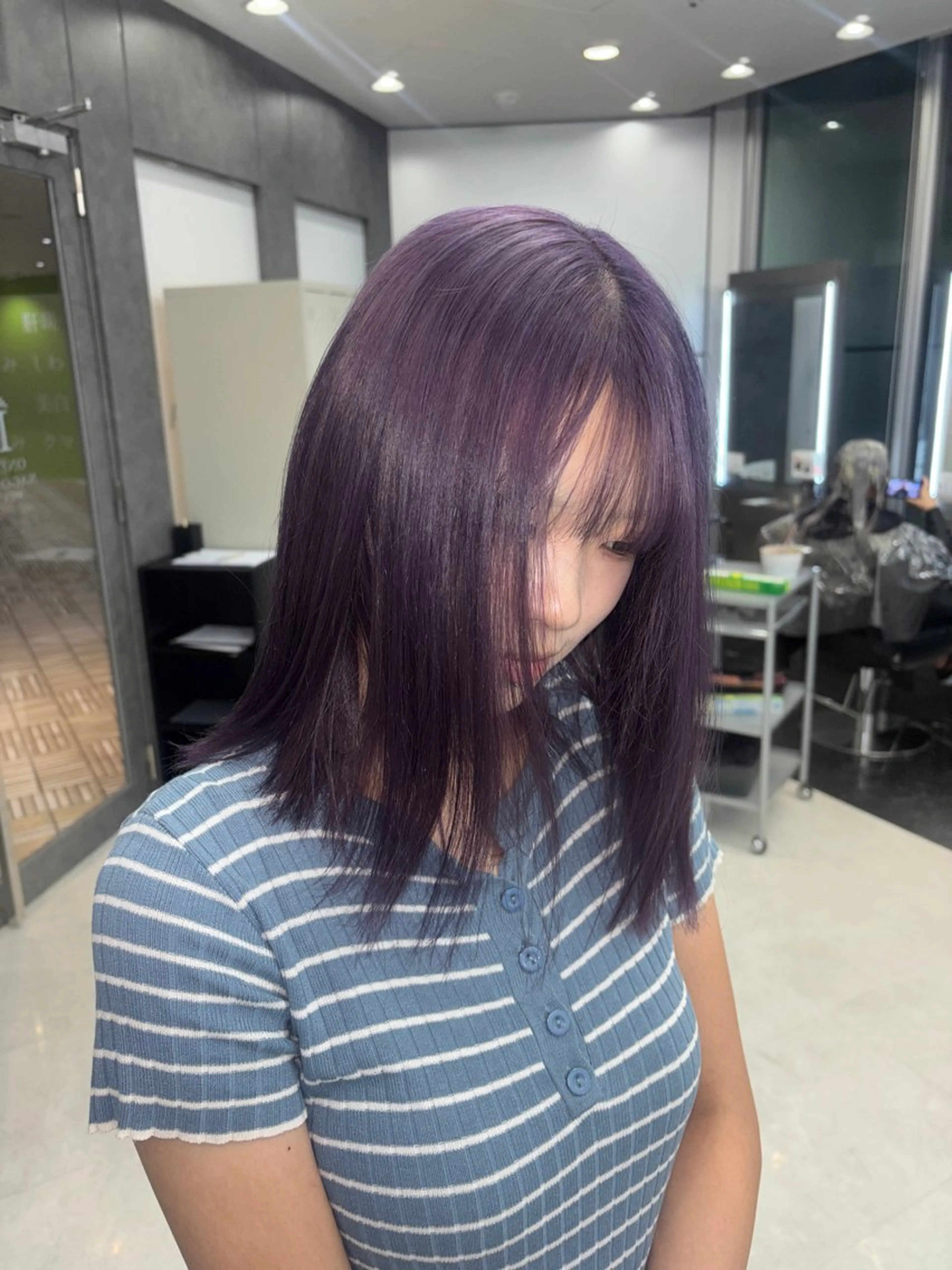 ロング カラー ヘアアレンジ ヘアカラー トリートメント ハッシュカット/ ミルクティー/ みうのヘアスタイル