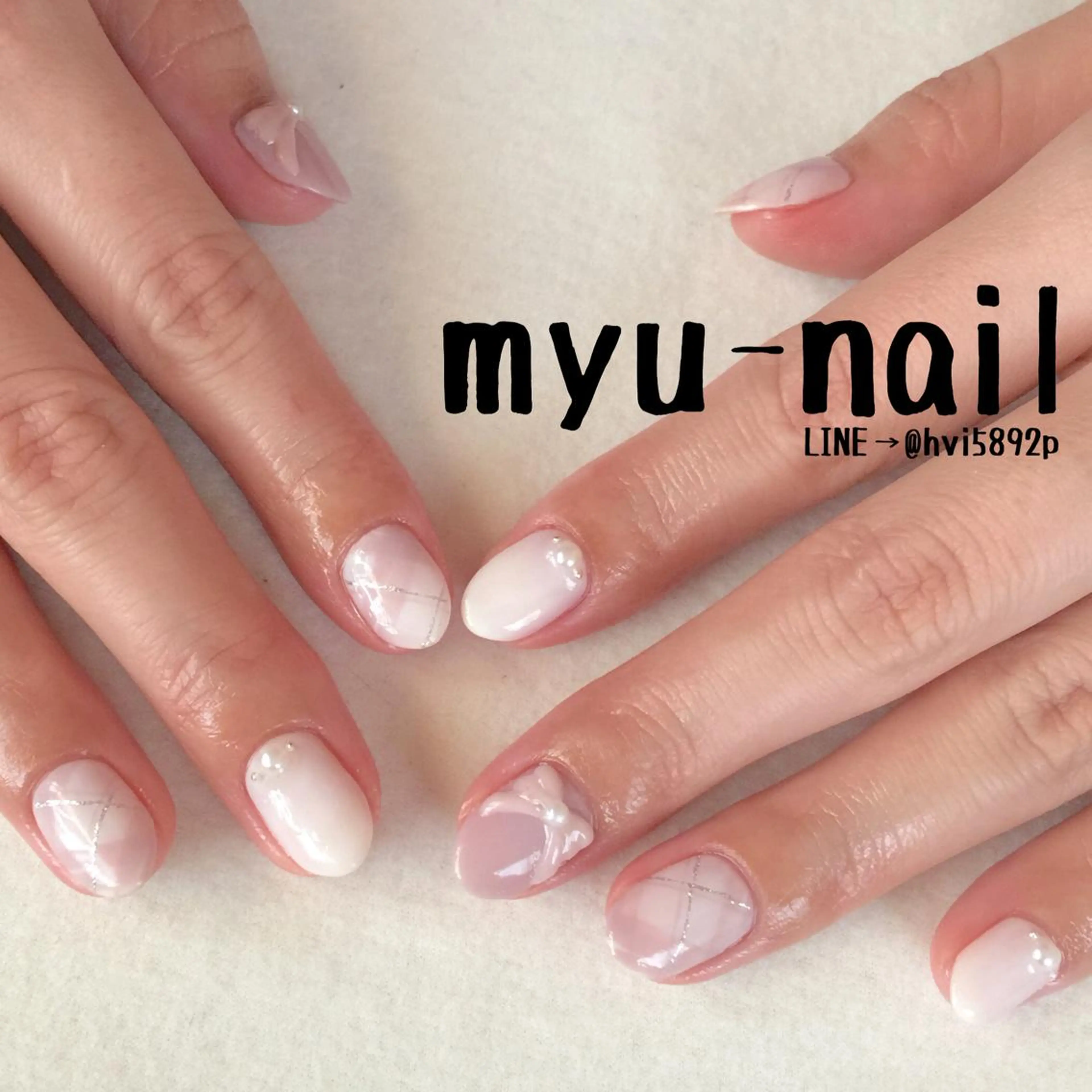 ネイル アートネイル ハンドネイル ホームサロン myu-nailのネイルデザイン