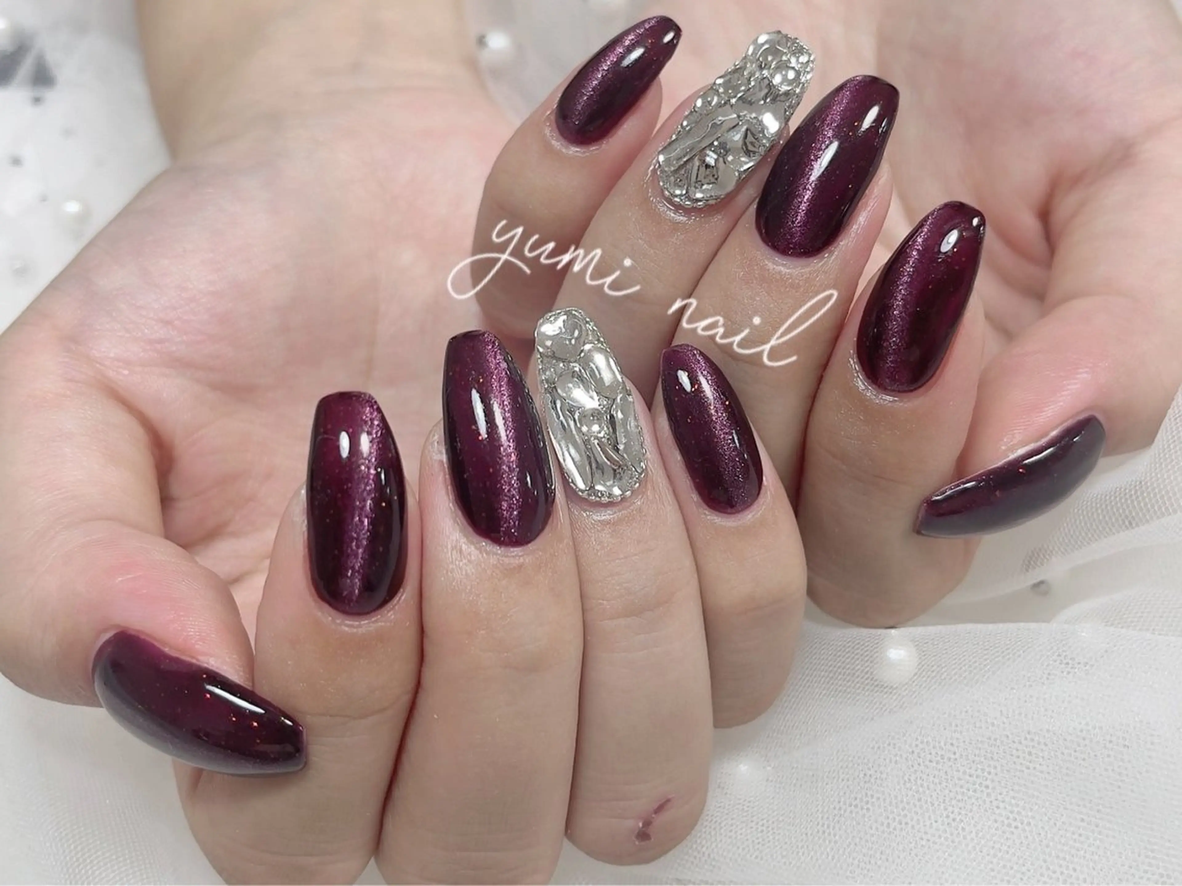 ネイル 𝐲𝐮𝐦𝐢🎀 長さ出しデザイン専門のネイルデザイン