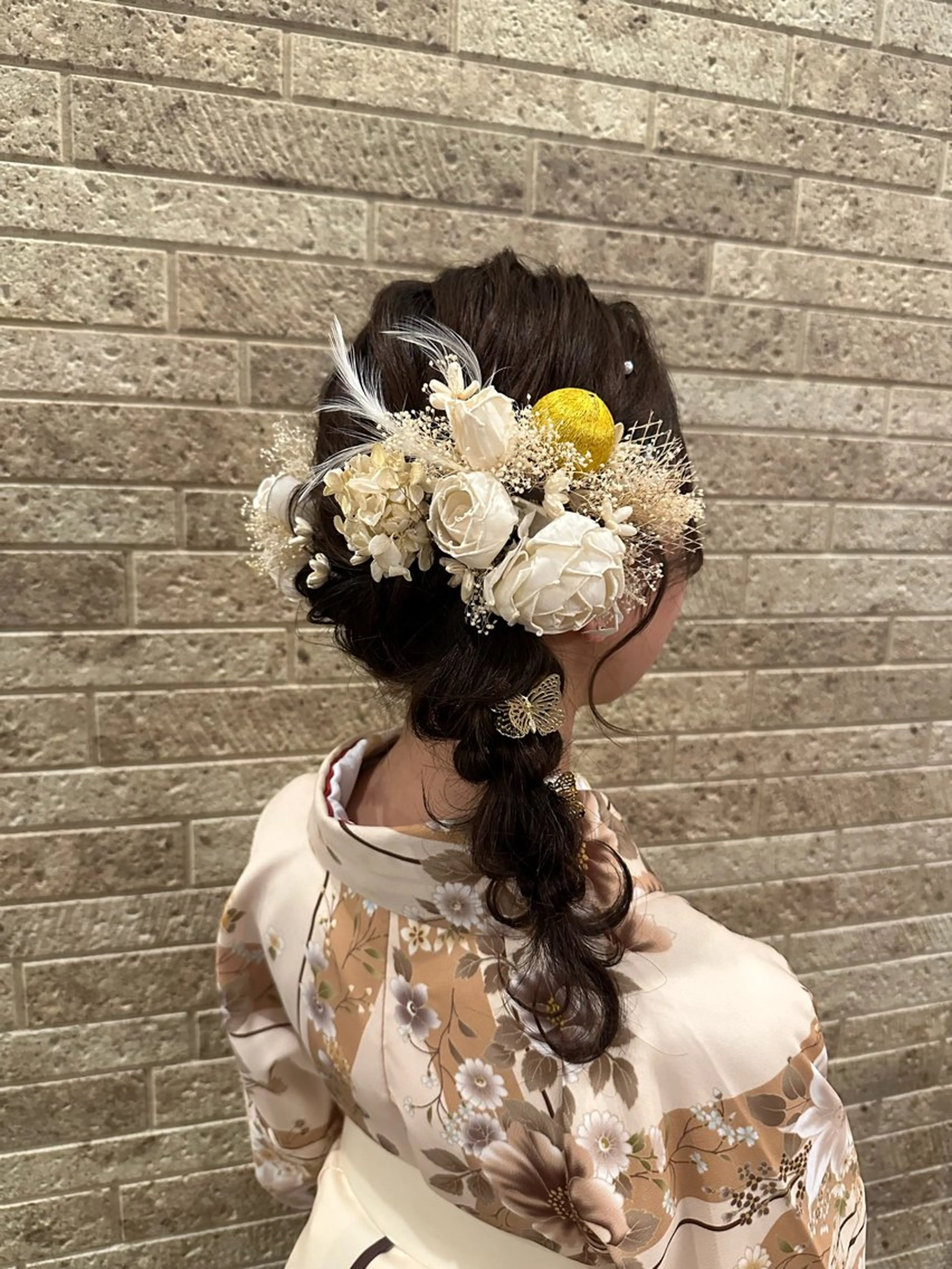 ヘアアレンジ ヘアセット 艶髪/ブリーチなし Wカラー🌺yuiのヘアスタイル