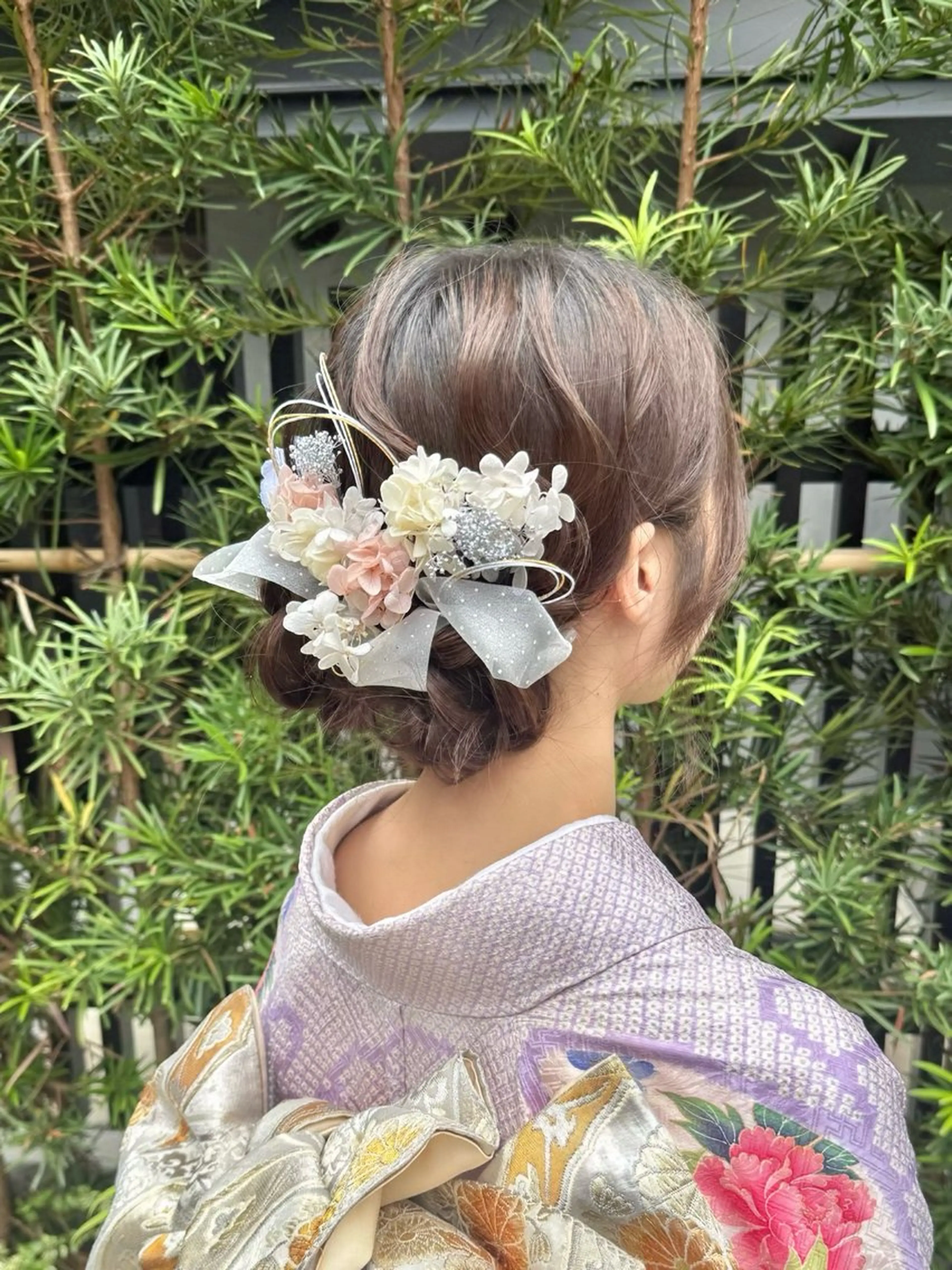 【2026年㊗️成人式】ヘアセット🩷+振袖着付け👘の写真