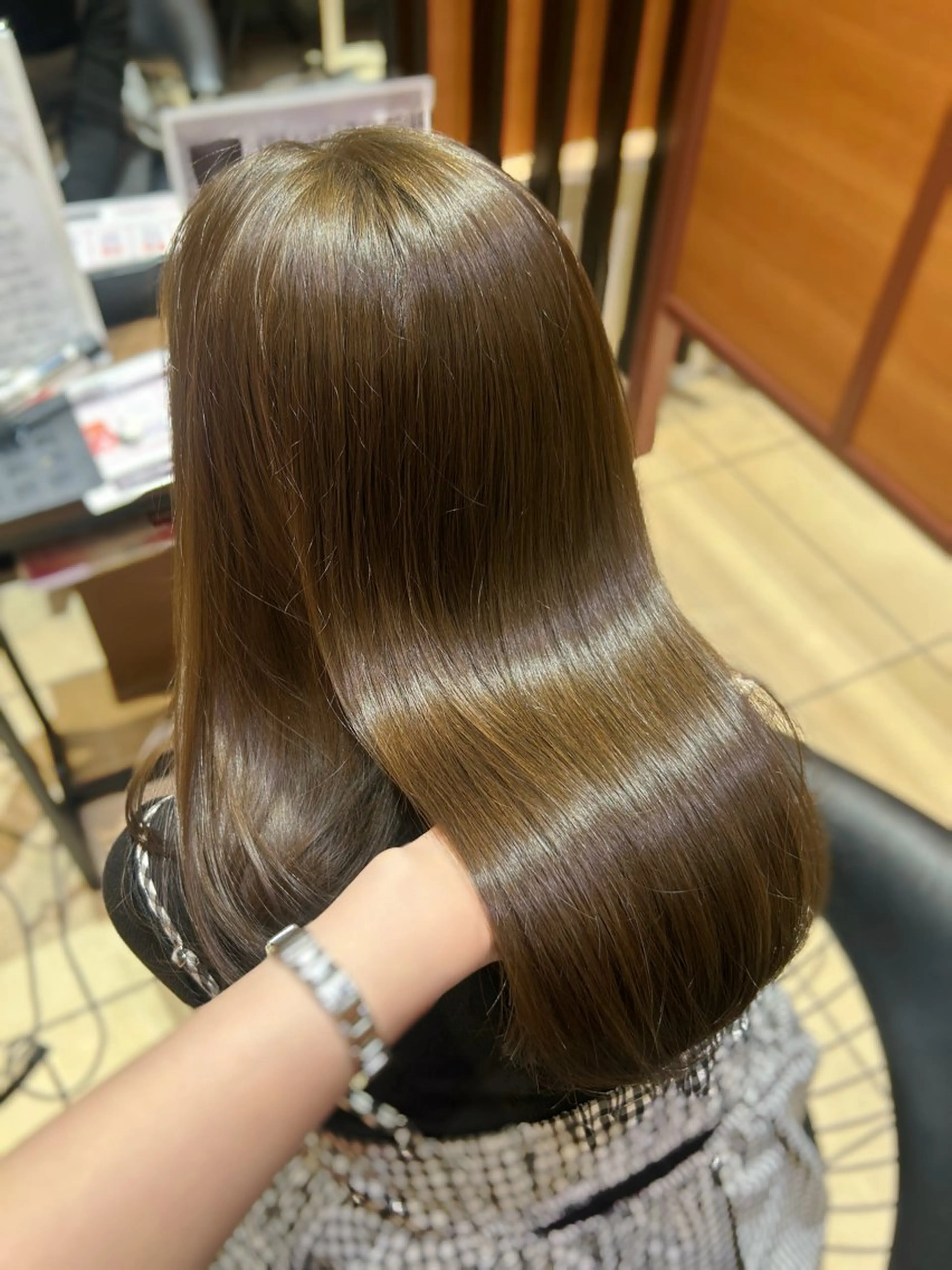 ロング カット ヘアカラー 縮毛矯正 ✨🍀岩崎 唯🍀✨のヘアスタイル