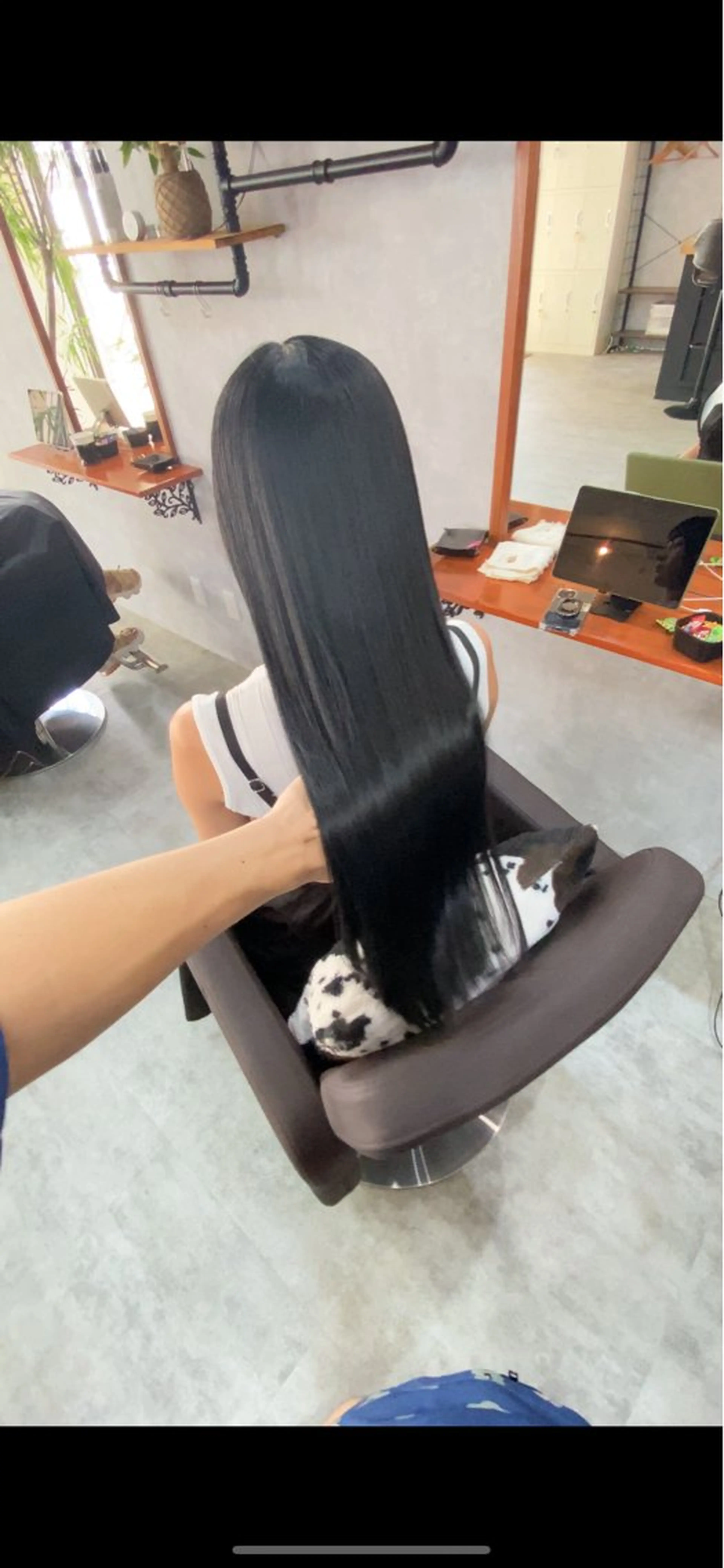 ロング シールドヘアー/那覇 /縮毛矯正/ブリーチのヘアスタイル