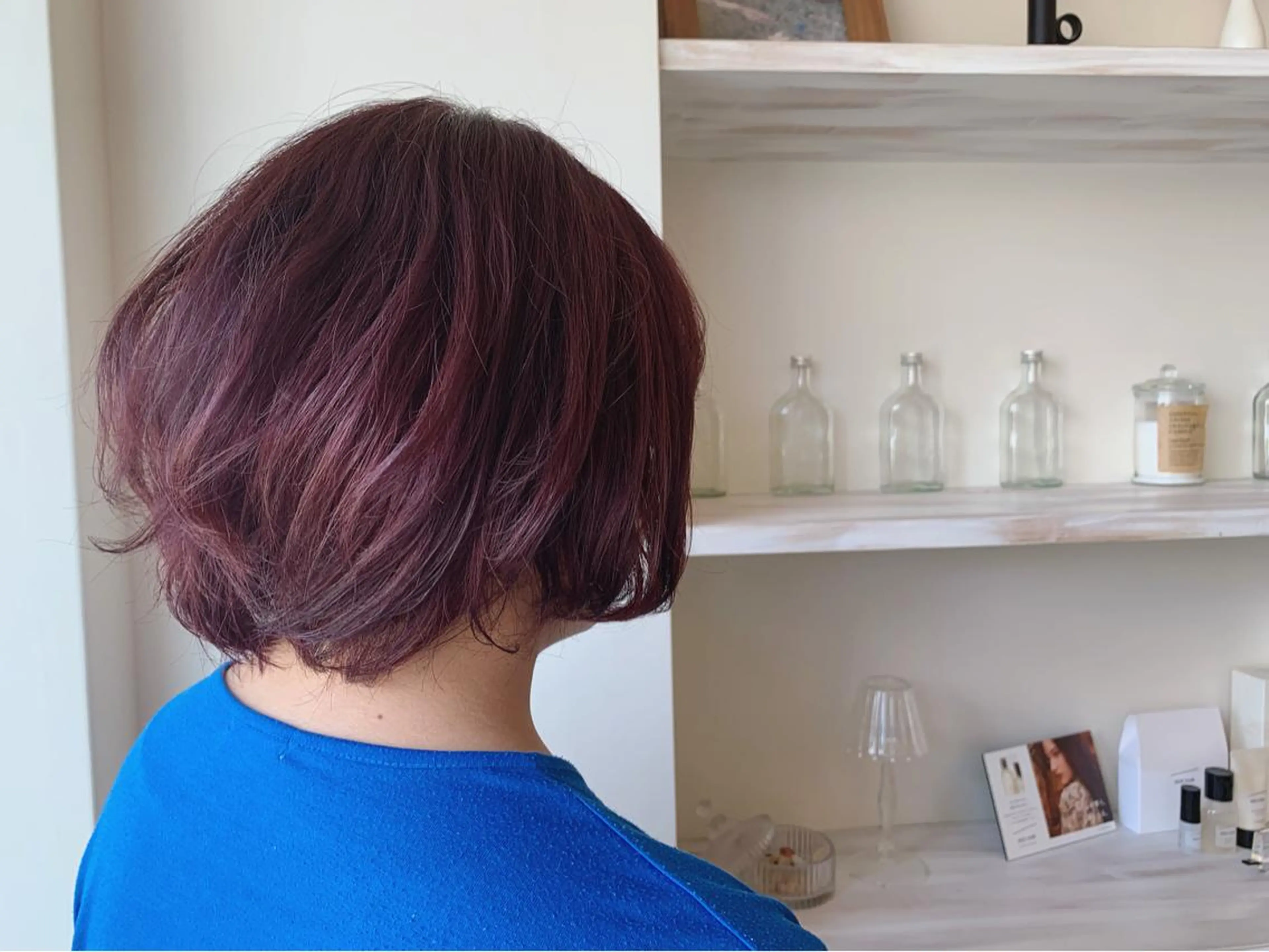 ショート カラー ブリーチ ケアブリーチ ピンクカラー ヘアカラー ボブウルフ／ボブ Satsuki【名駅のヘアスタイル