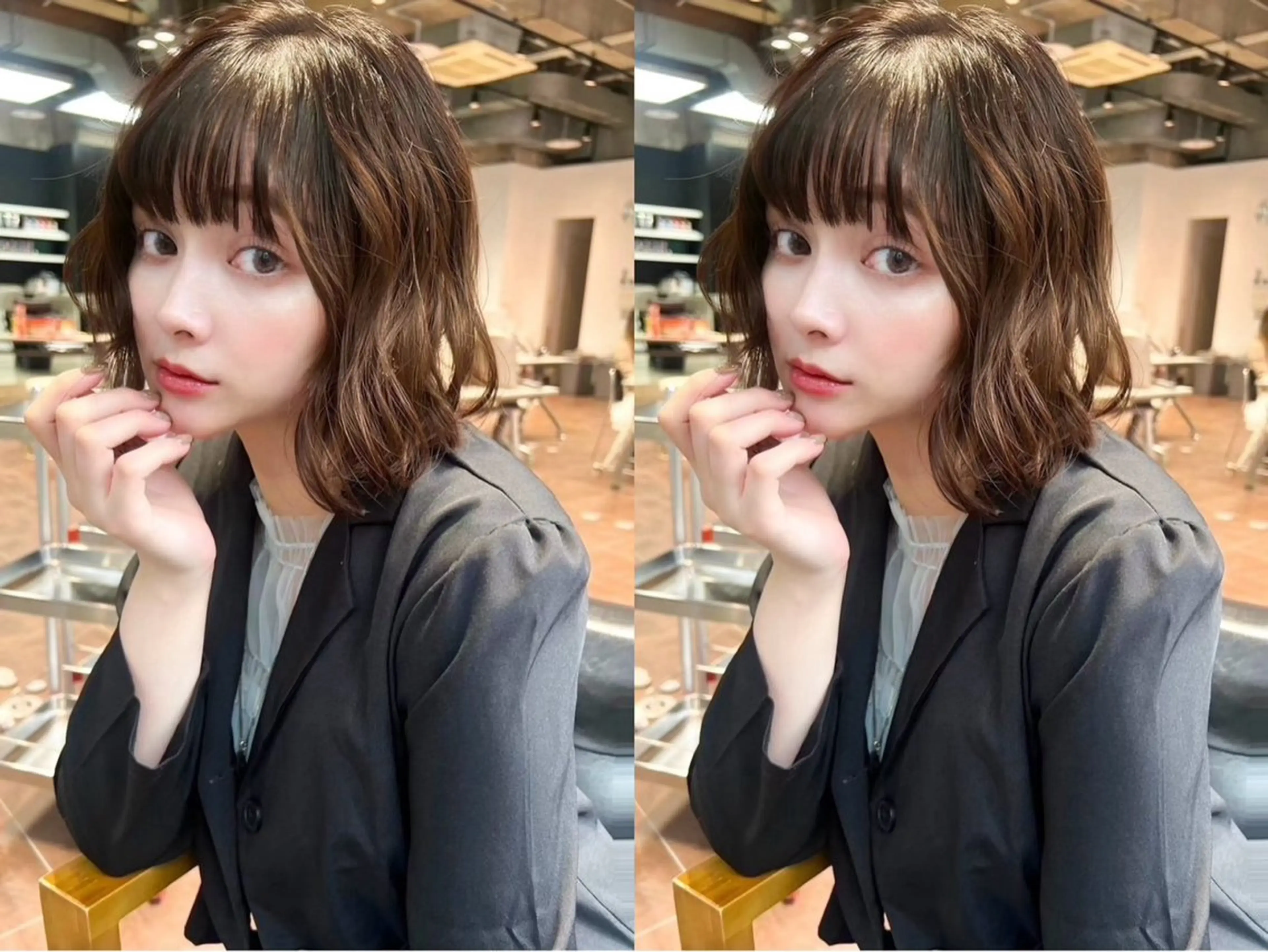 ミディアム ヘアカラー vain　渋谷【ヴェイン シブヤ】所属・透明感カラー / Rio👶🏻💞のヘアスタイル