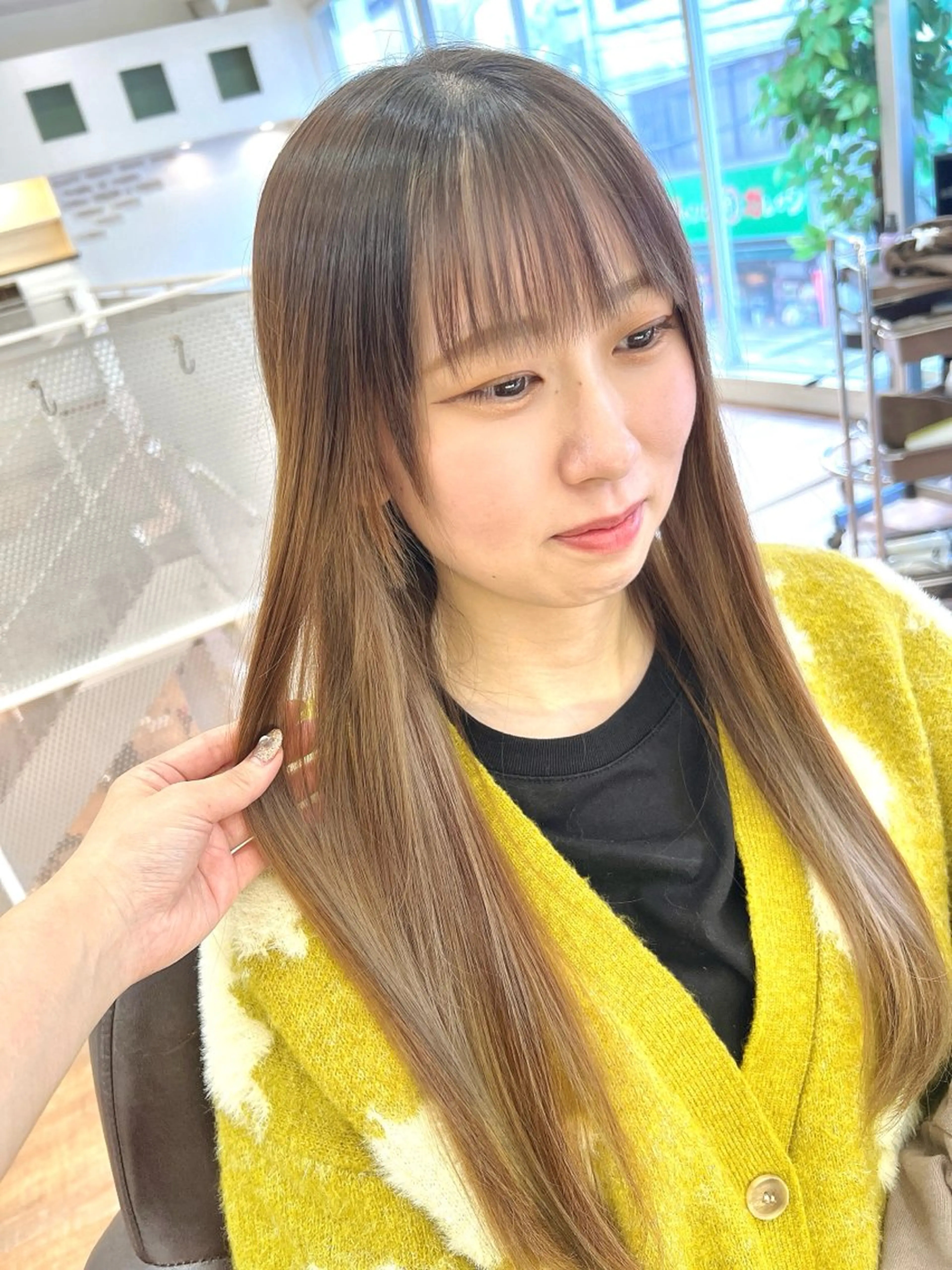 カラー ベージュカラー ヘアカラー トリートメント インナーカラー♡ Nanakoのヘアスタイル