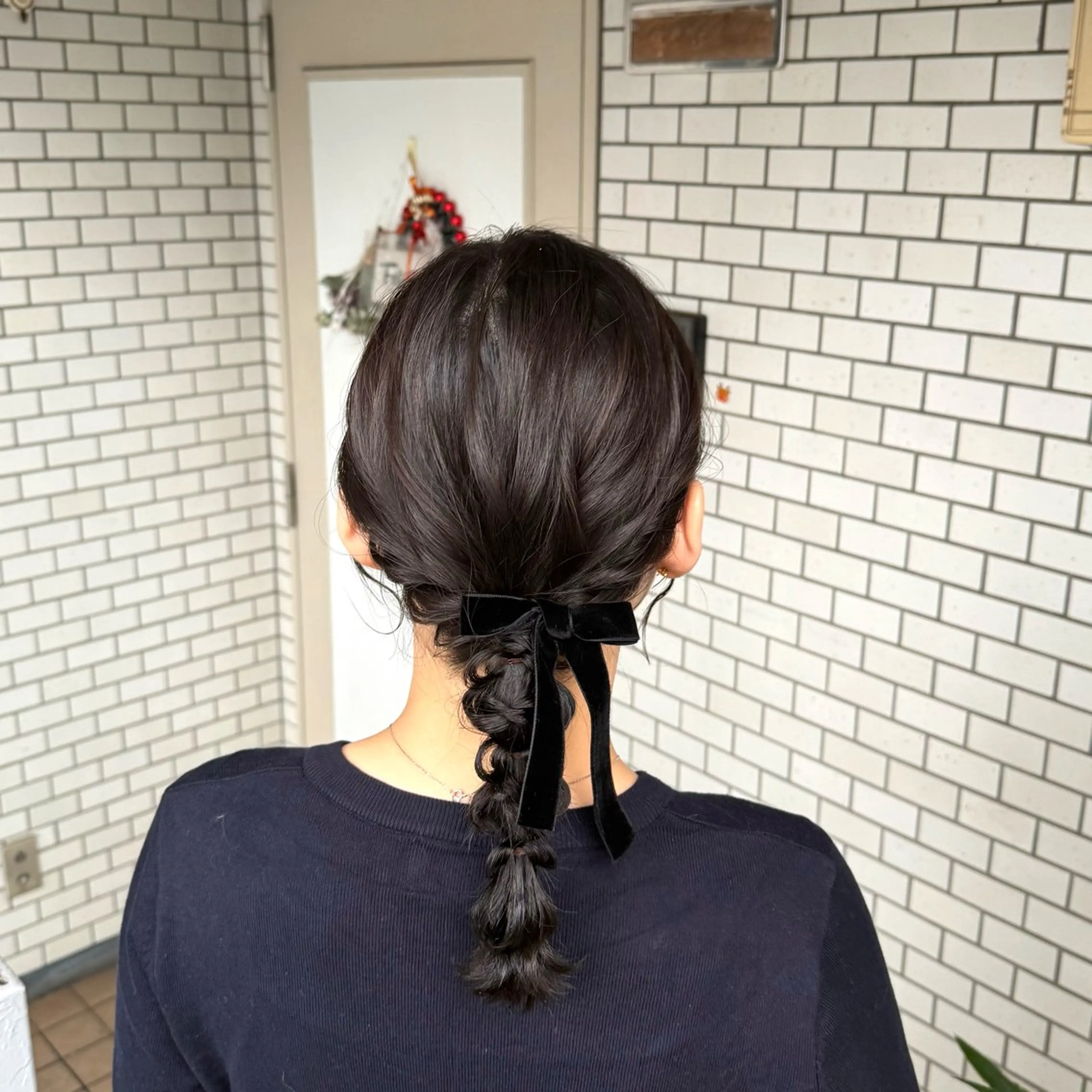 ミディアム ヘアアレンジ 成人式 ハーフアップ 結婚式・ブライダル デート 卒業式のヘアスタイル 褒められヘアメイク /‎ボブ女子🐶みおのその他イメージ