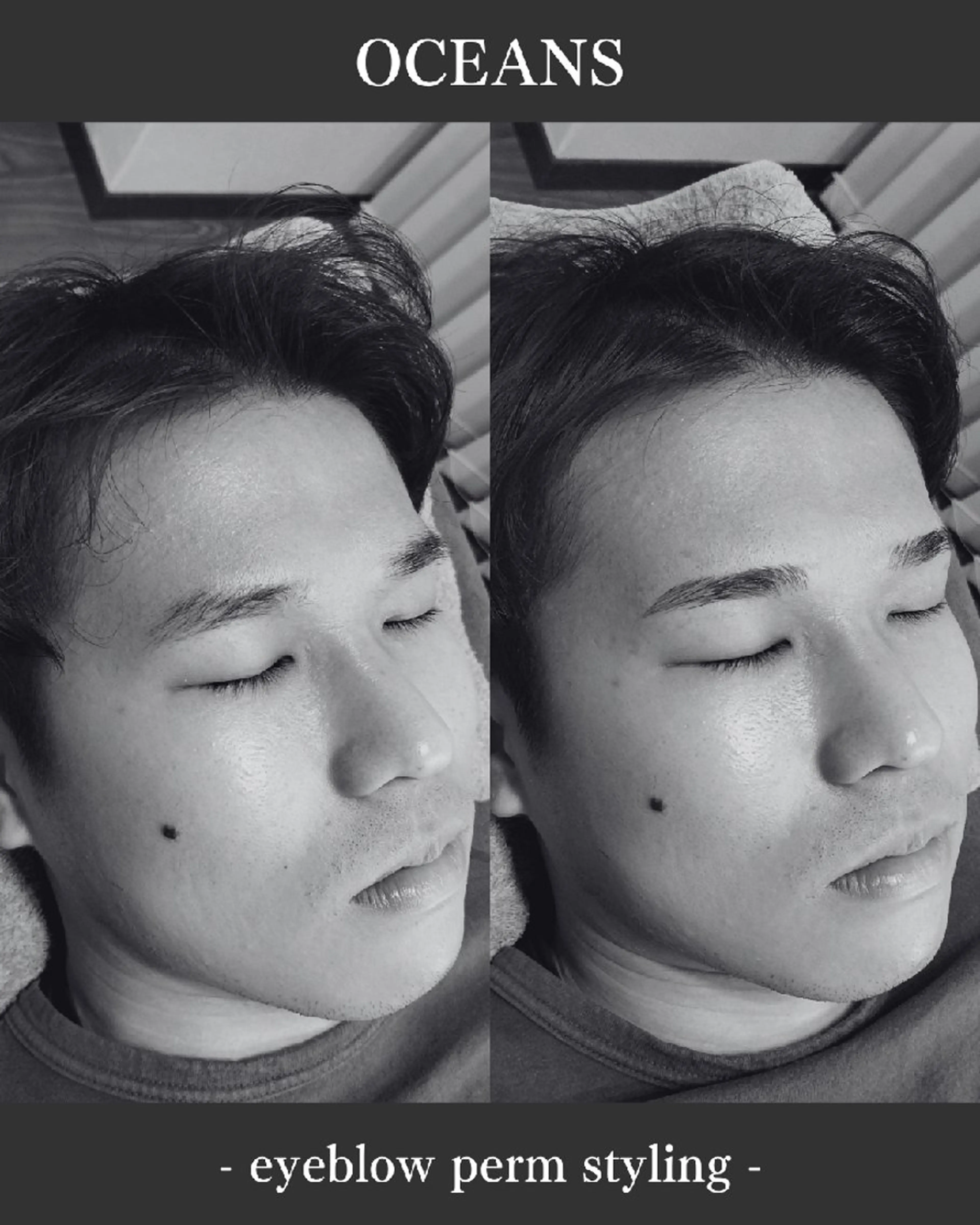 メンズ アイブロウ メンズパーマ メンズアイブロウ 眉毛ワックス脱毛 メンズ脱毛専門店Oceans所属・メンズ眉毛・脱毛専門 Oceansの眉毛・アイブロウイメージ