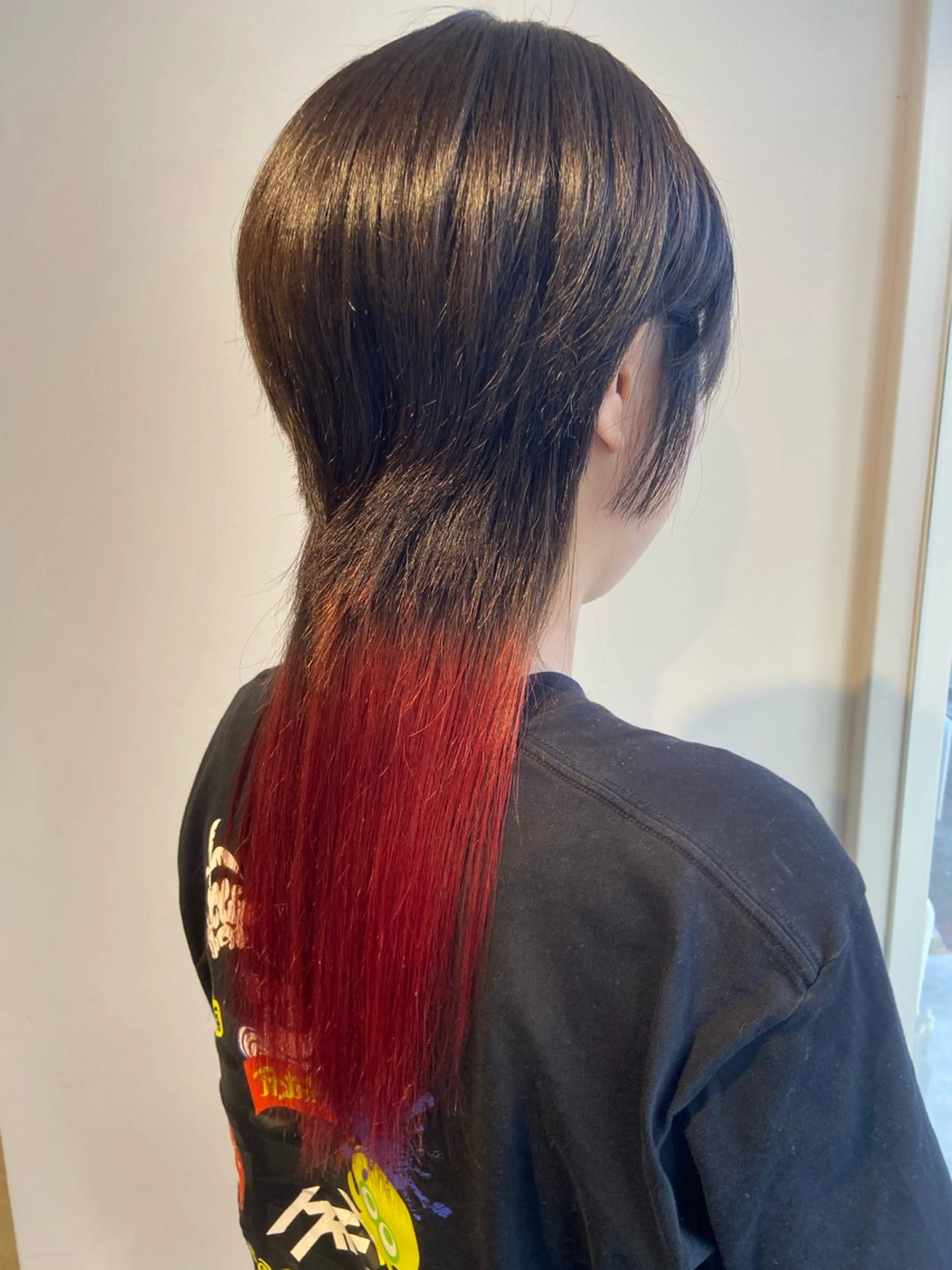 カラー ブリーチ レッドカラー ヘアカラー トリートメント 🎀安藤 綾伽のヘアスタイル