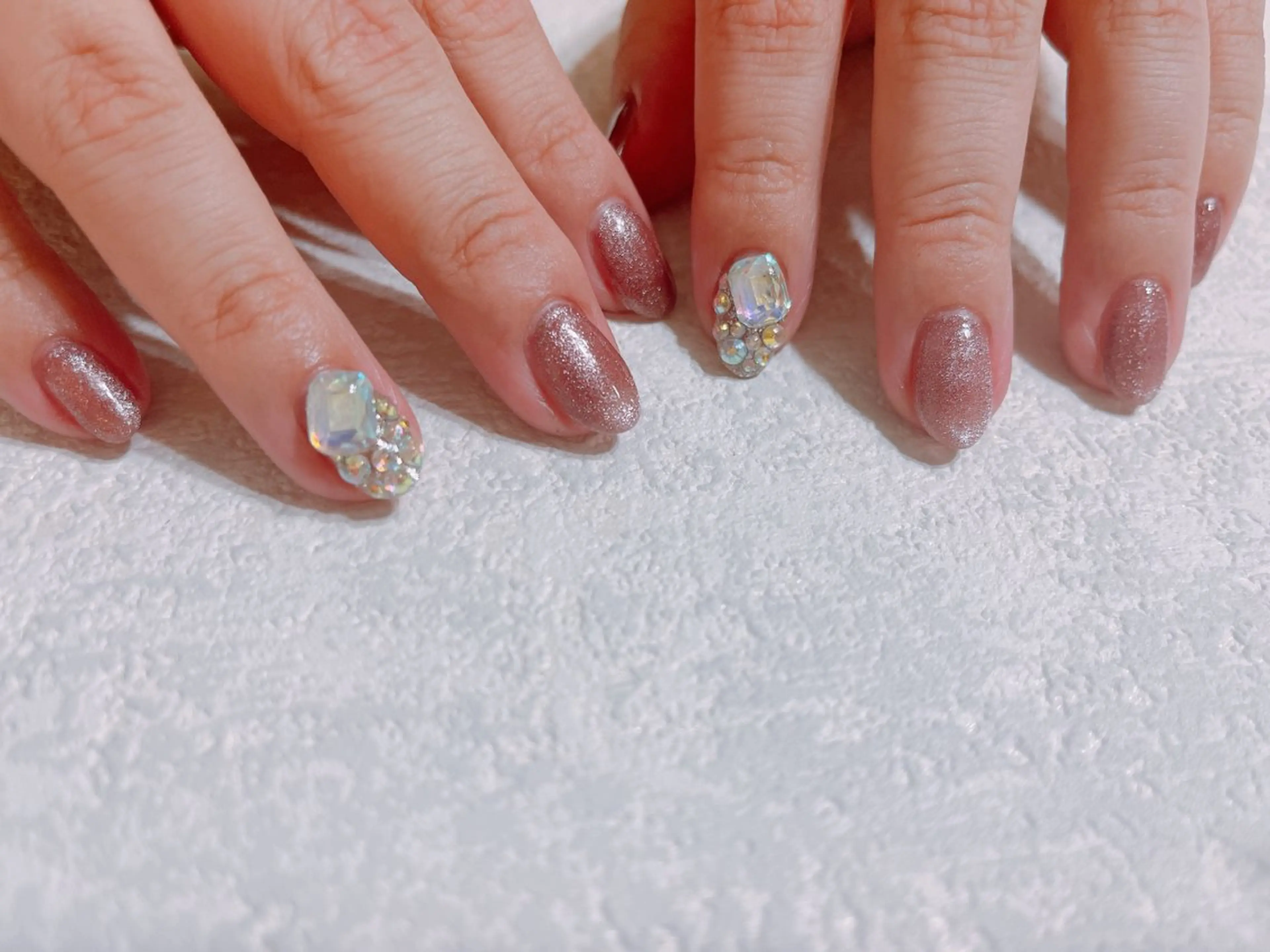 ネイル ジェルネイル キラキラネイル 韓国ネイル マグネットネイル メンズネイル kiki nail たまプラーザのネイルデザイン