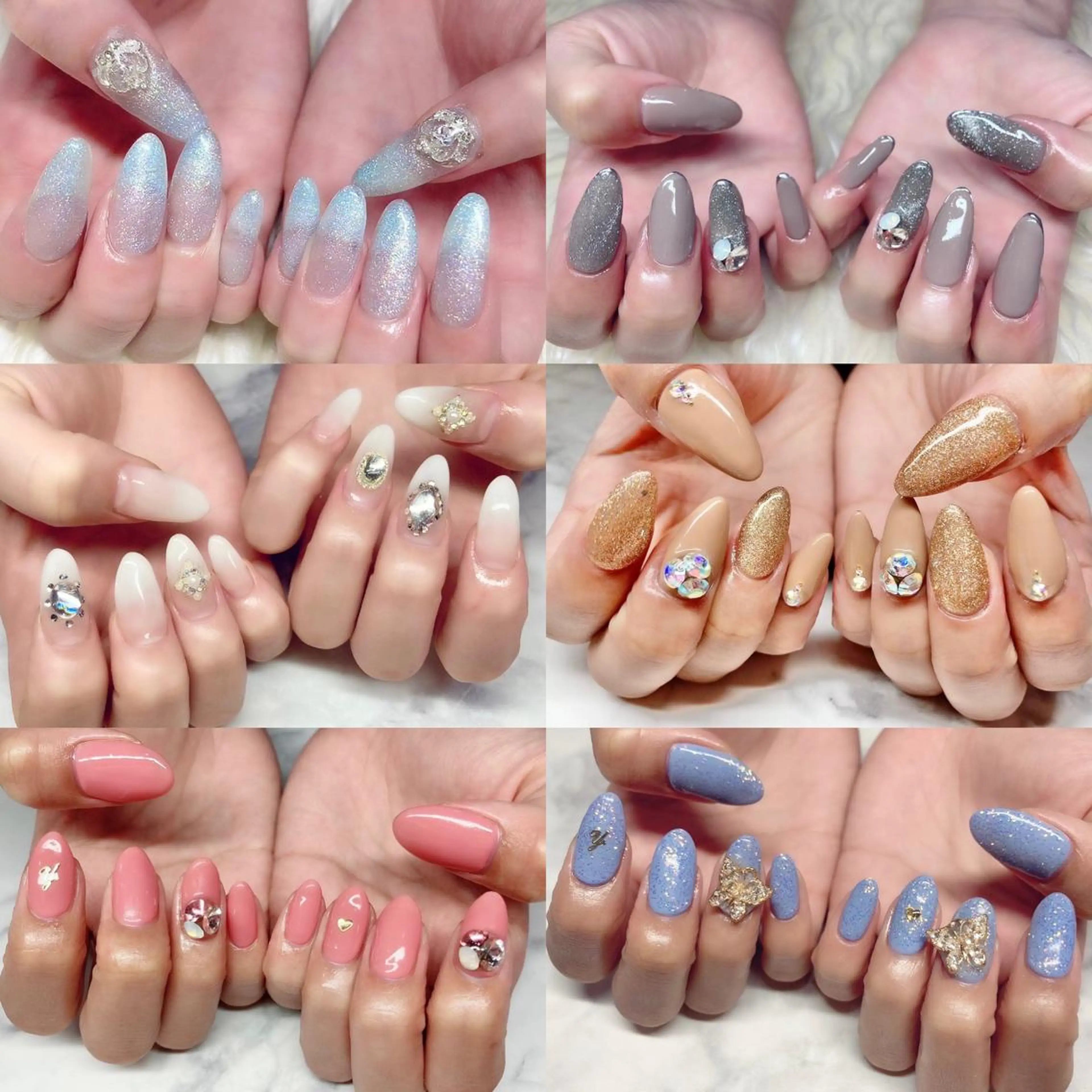 ネイル ジェルネイル ニュアンスネイル パラジェル スカルプネイル 冬ネイル ハンドネイル Nail&eye Belire 新宿のネイルデザイン