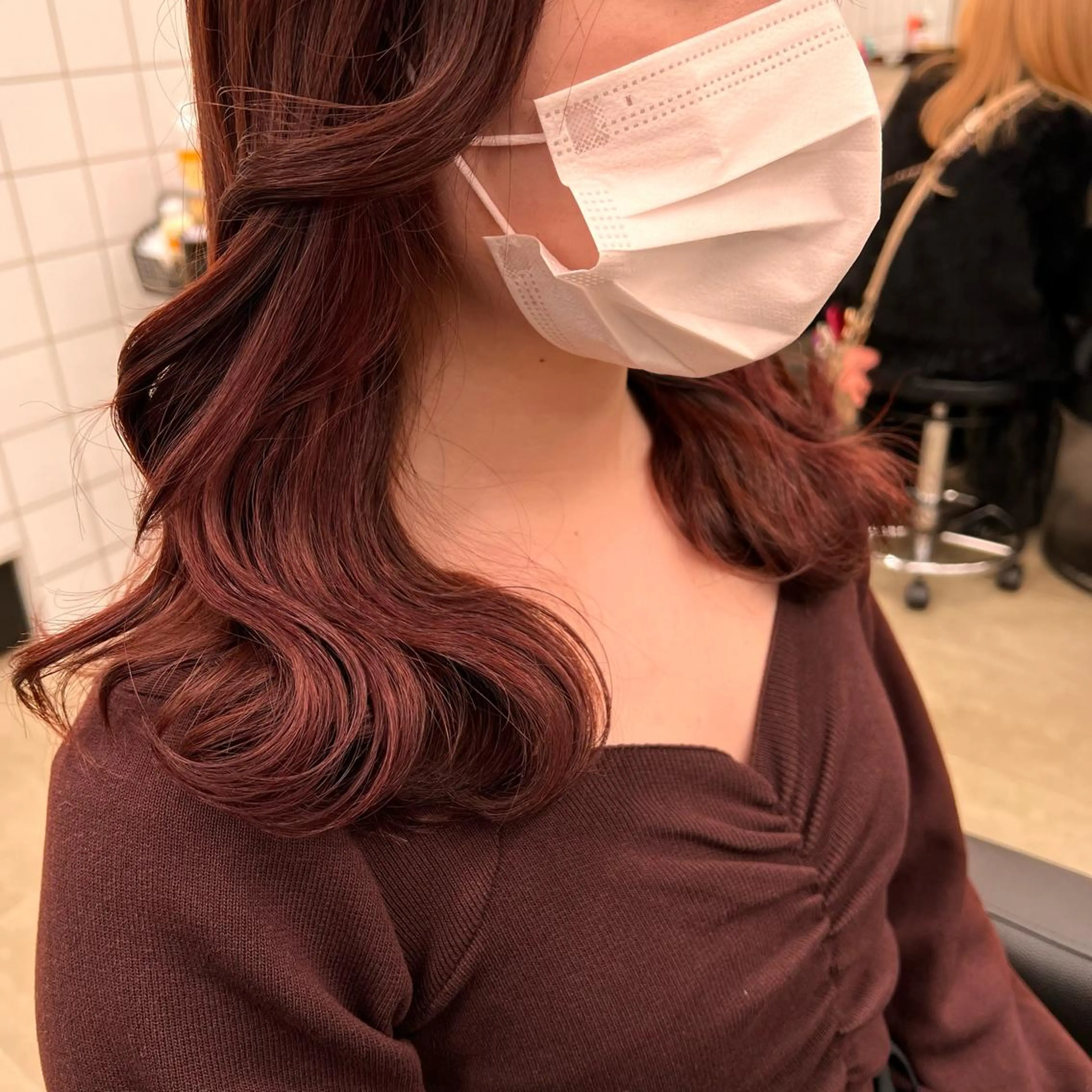 セミロング 💖札幌カラー 指名No.1💖玲奈のヘアスタイル