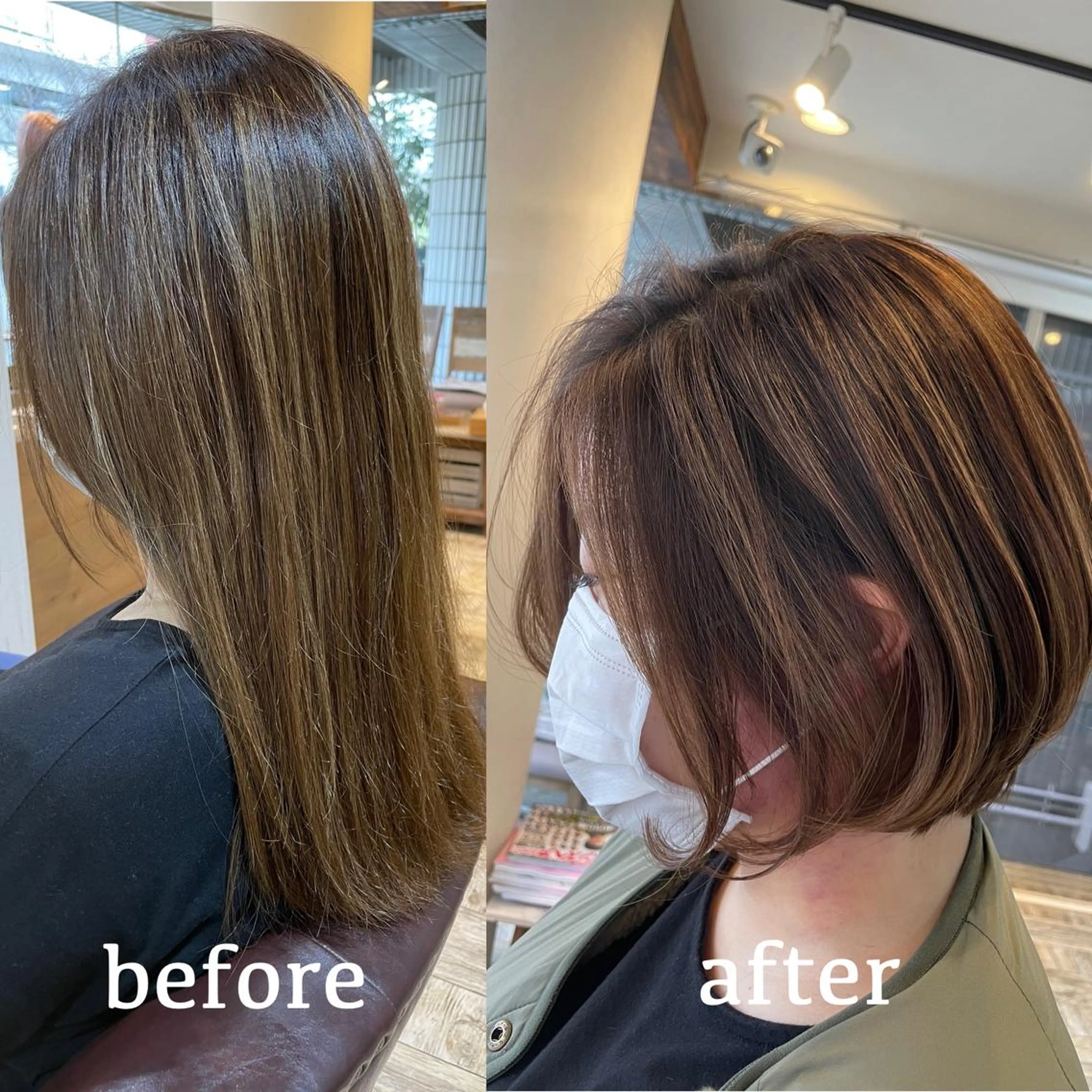 ショート アッシュ アッシュブラック パープルカラー ボブ 斜めバング 桜木町/西山竜一 /大人可愛い×美髪のヘアスタイル