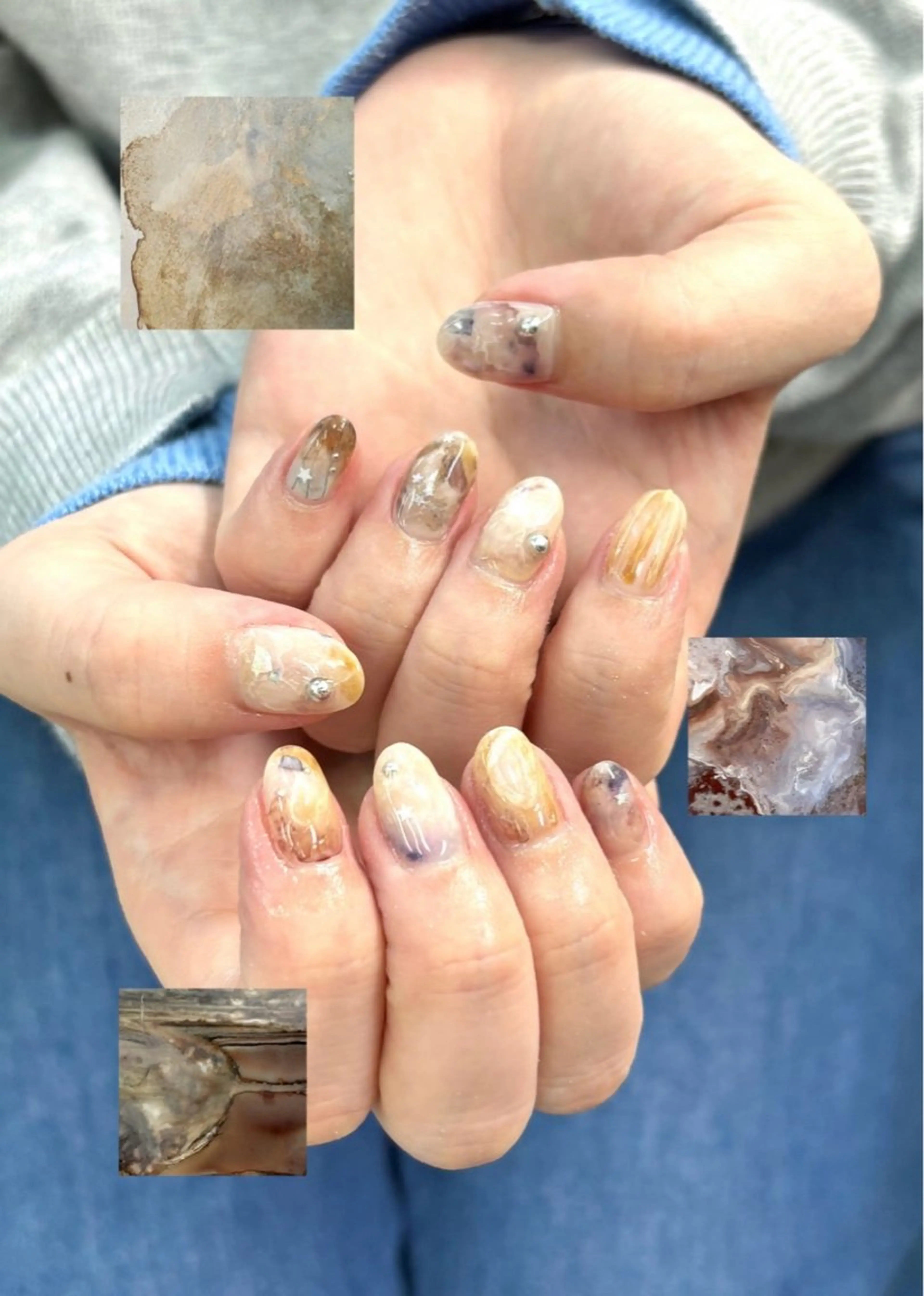 ネイル アートネイル 持ち込み ニュアンスネイル ハンドネイル フットネイル 中家 亜紗子のネイルデザイン