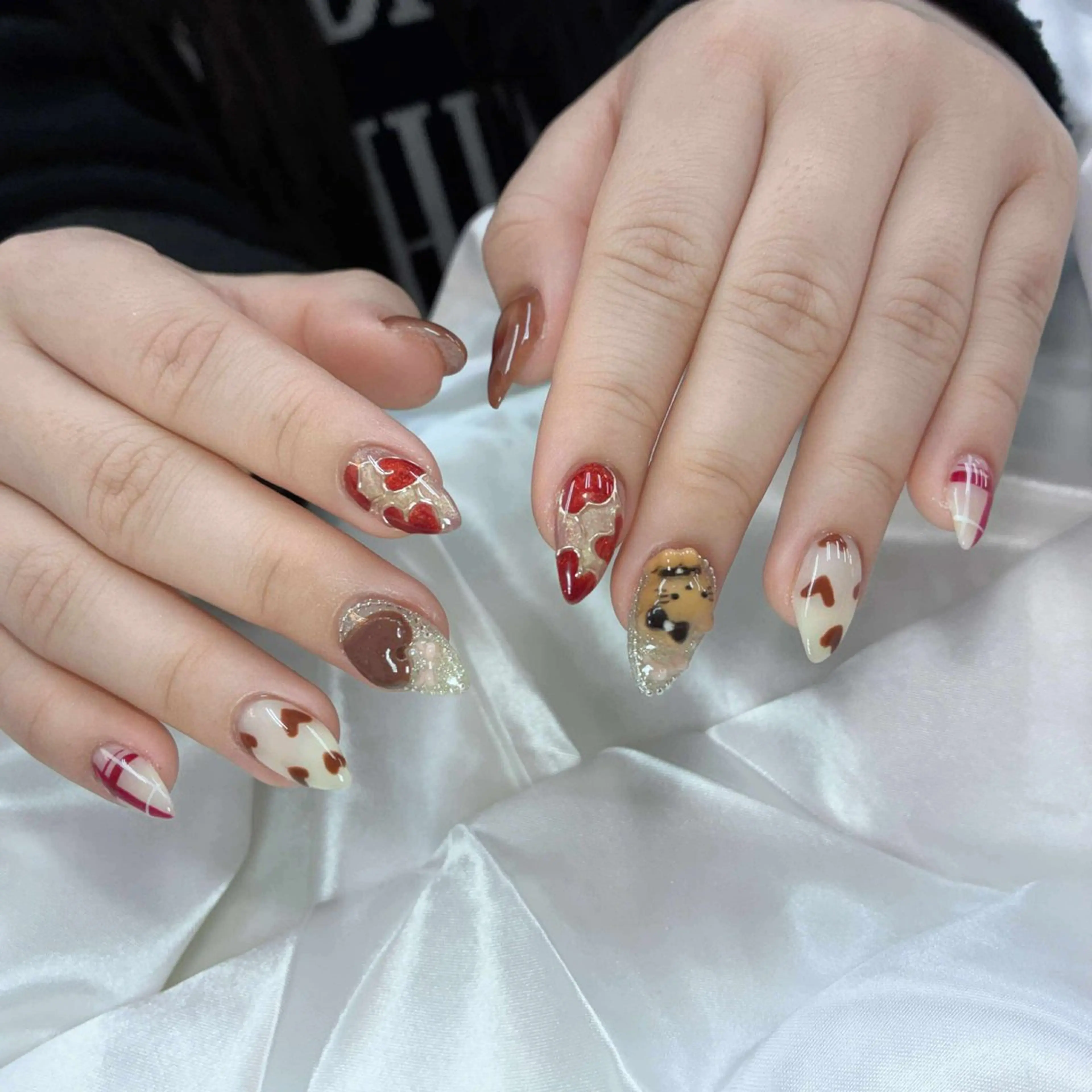 ネイル フレンチネイル グラデーション 韓国ネイル マグネットネイル ニュアンスネイル ハンドネイル Squen Nail 【持ち込みOK】のネイルデザイン