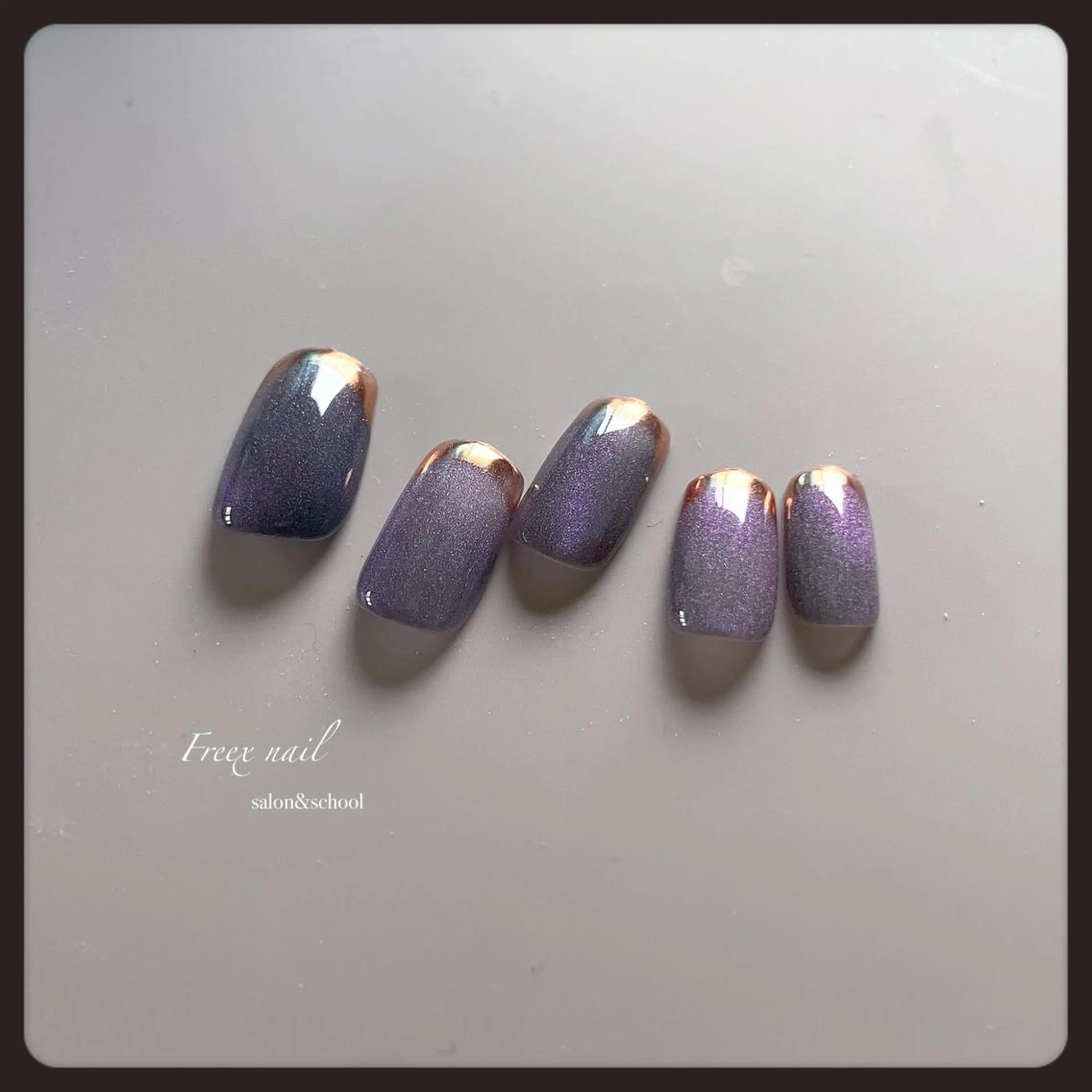 ネイル フレンチネイル マグネットネイル マグネットフレンチ ハンドネイル ハンドケア Freex nail所属・freex nail /ニュアンス/個性派のネイルデザイン