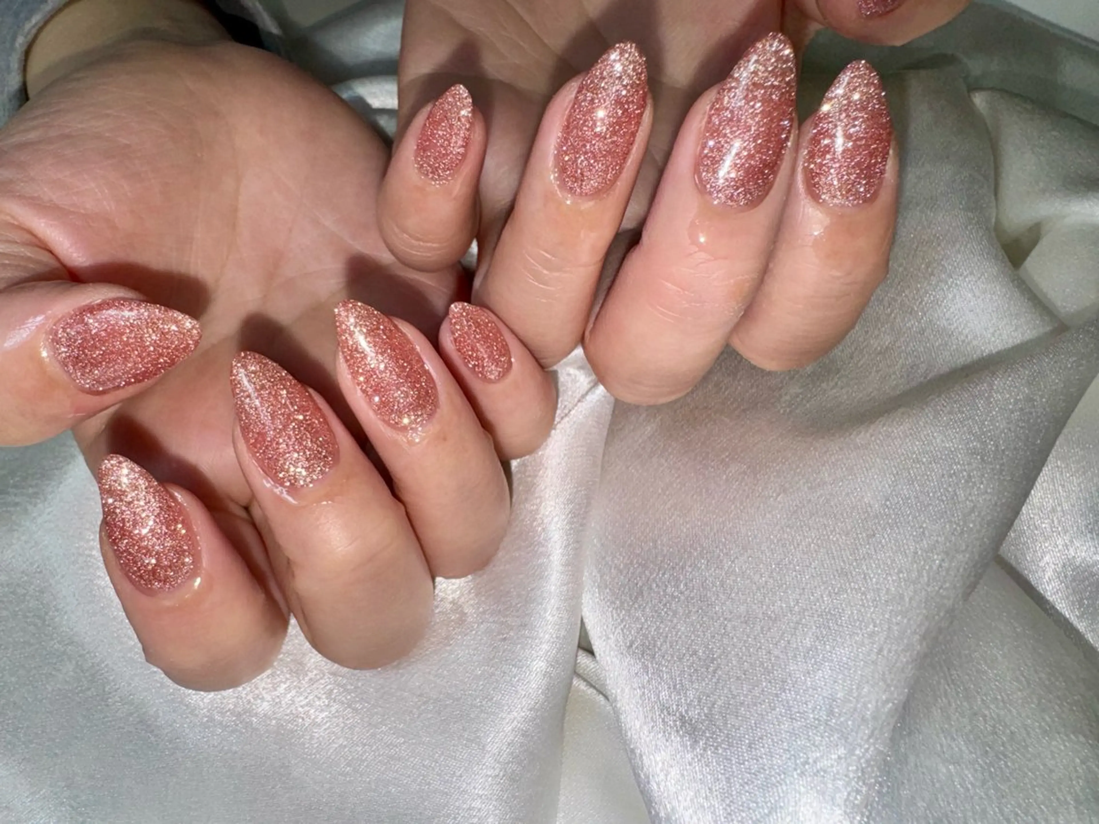 ネイル オーロラネイル 桜ネイル フラッシュネイル フラワーネイル フットネイル ハンドネイル kikinail 溝の口のネイルデザイン