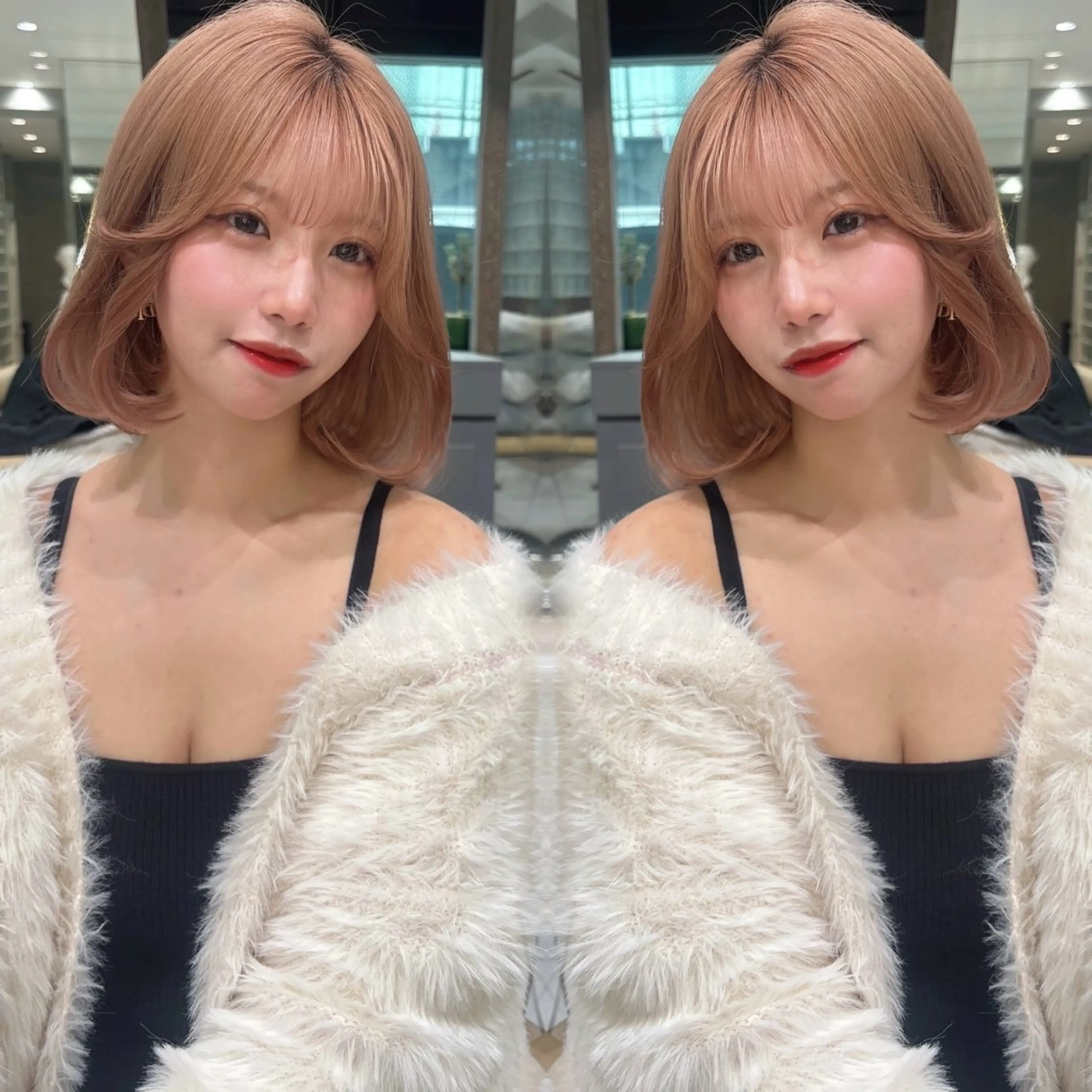 セミロング 透明感カラー×ケア ブリーチTakeruのヘアスタイル