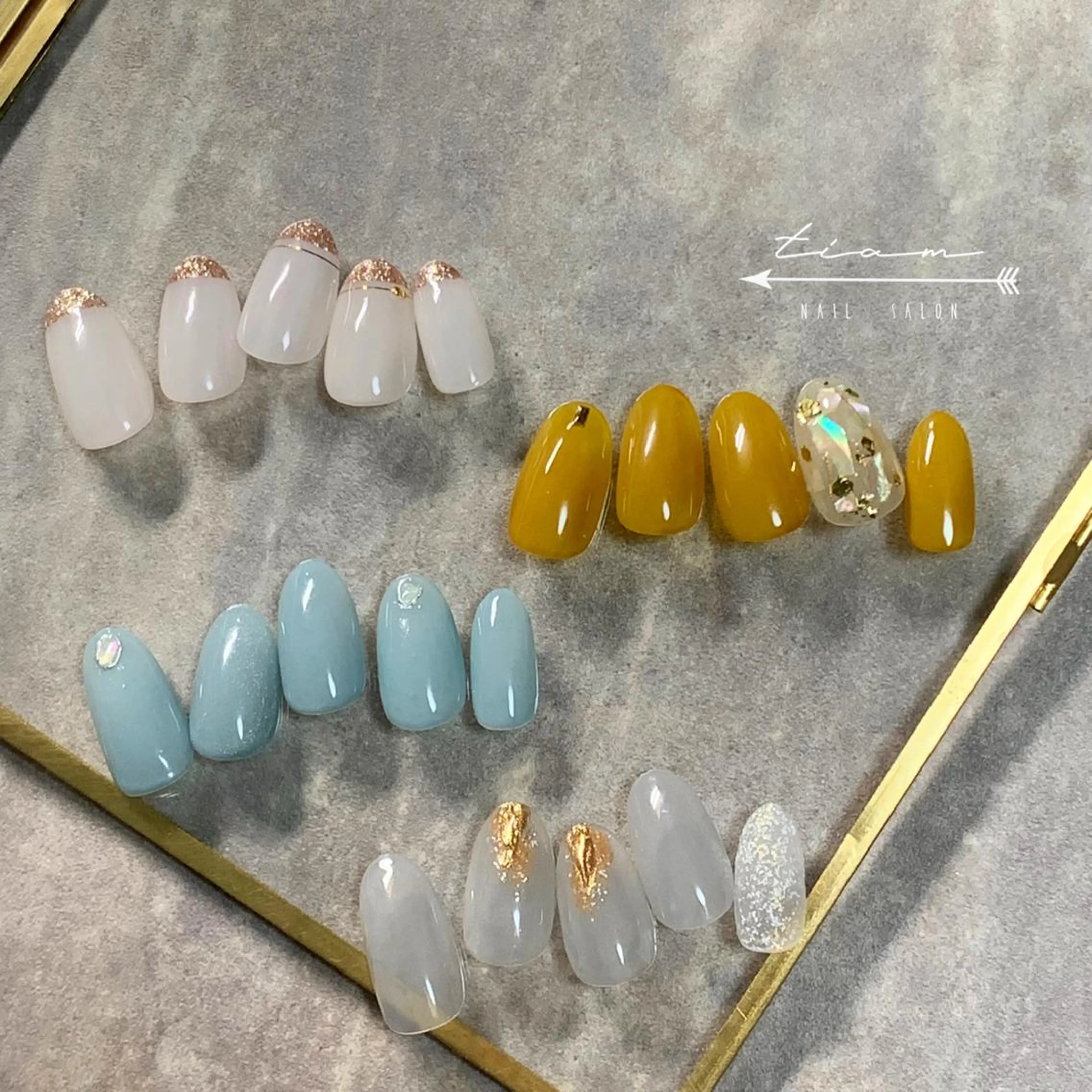 ネイル アートネイル ミラーネイル ニュアンスネイル 春ネイル 冬ネイル ハンドネイル 𝑡𝑖𝑎𝑚𓂃 きむらゆきののネイルデザイン