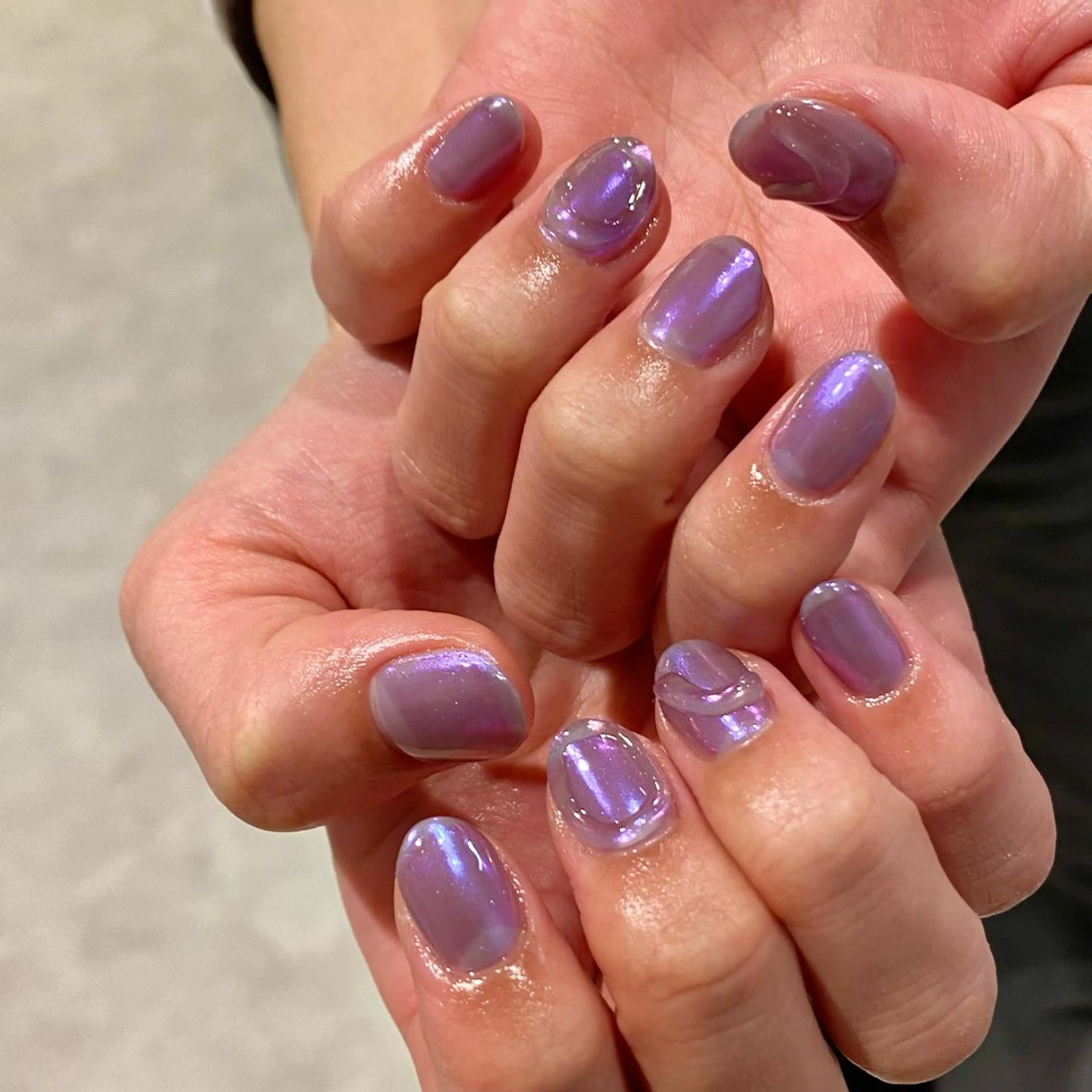 ネイル オーロラネイル ニュアンスネイル ハンドネイル RINO AMANE nailのネイルデザイン