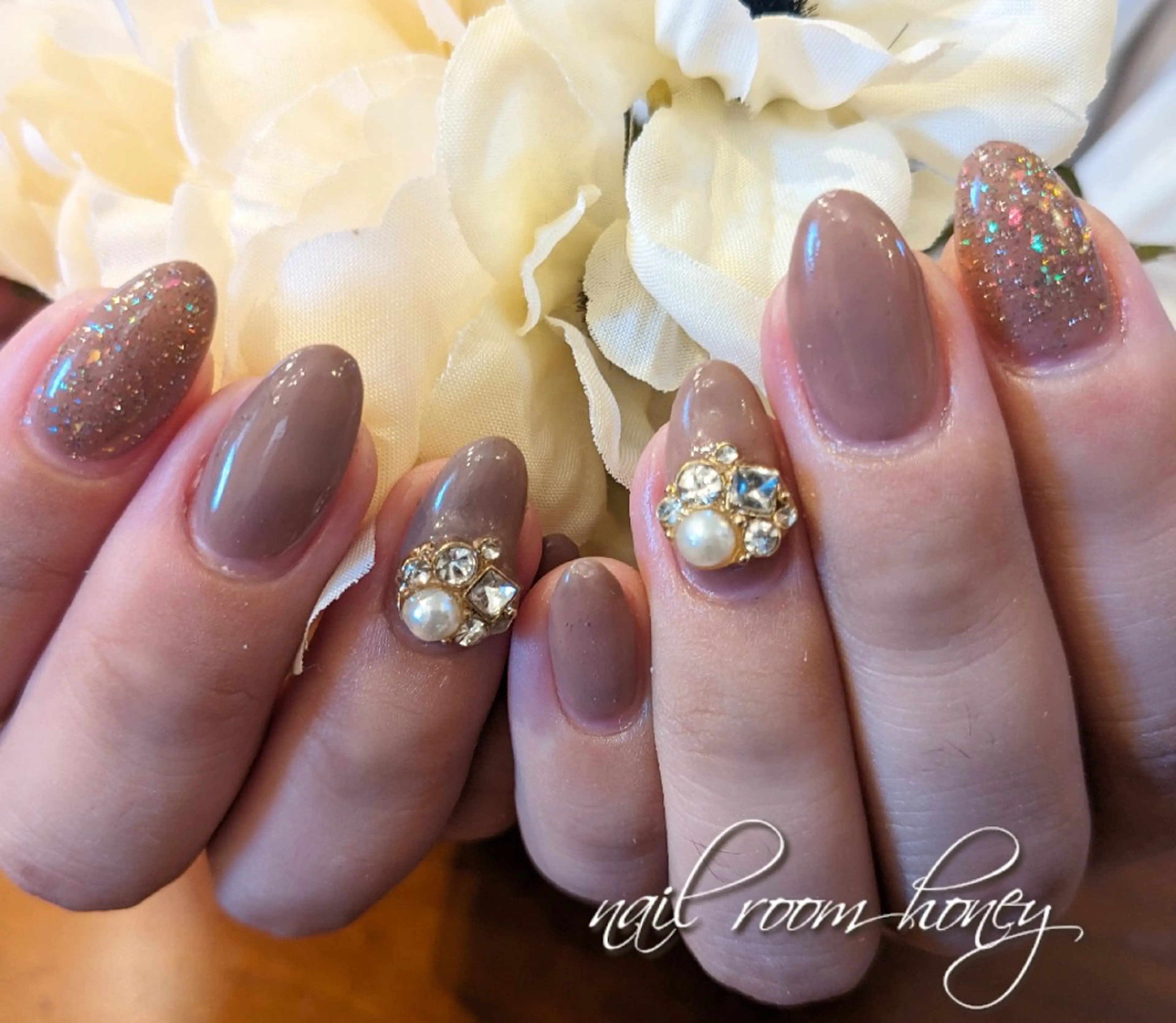ネイル フラッシュネイル ラメ(グリッター) nail room  honeyのネイルデザイン