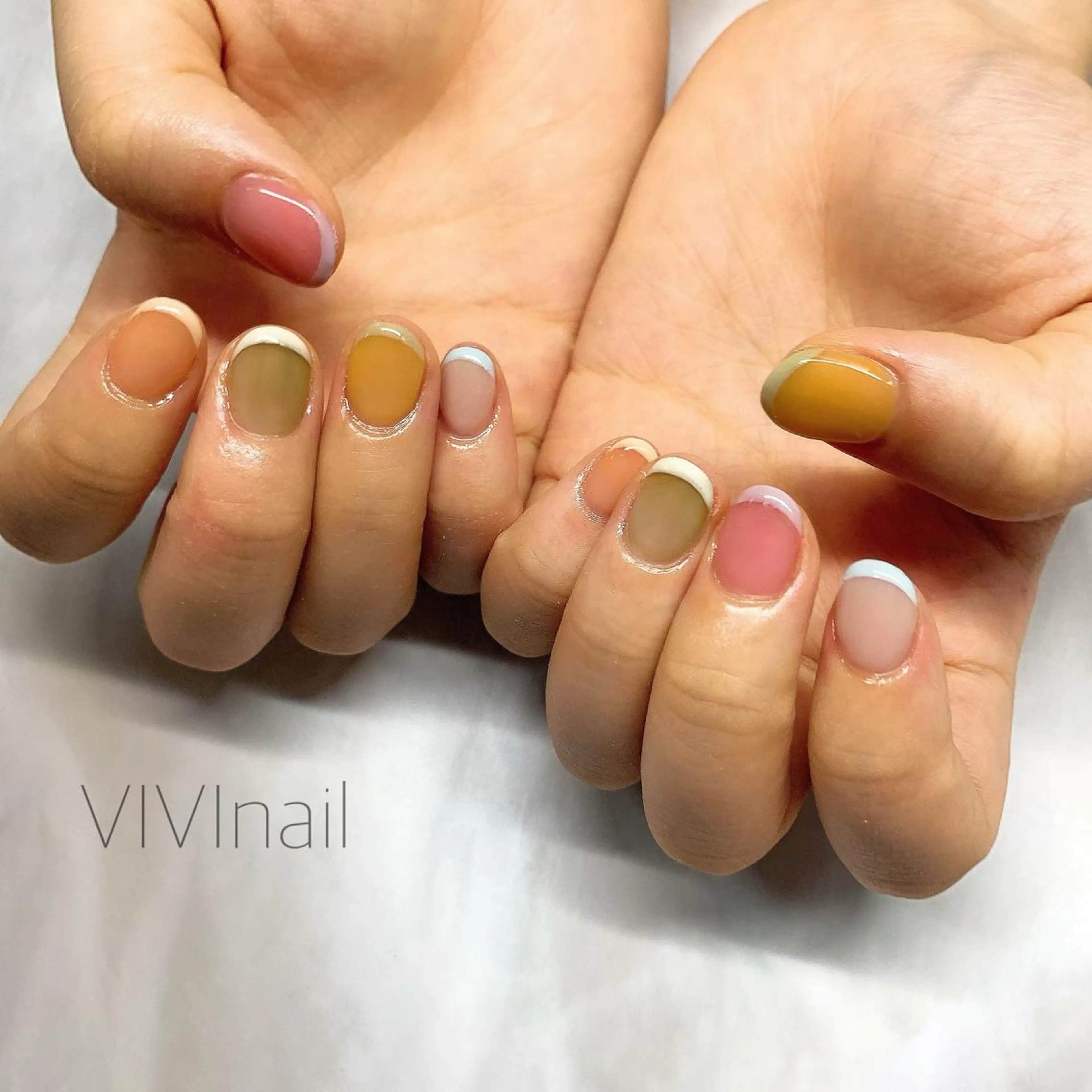 ネイル フレンチネイル ハンドネイル vivi nailのネイルデザイン