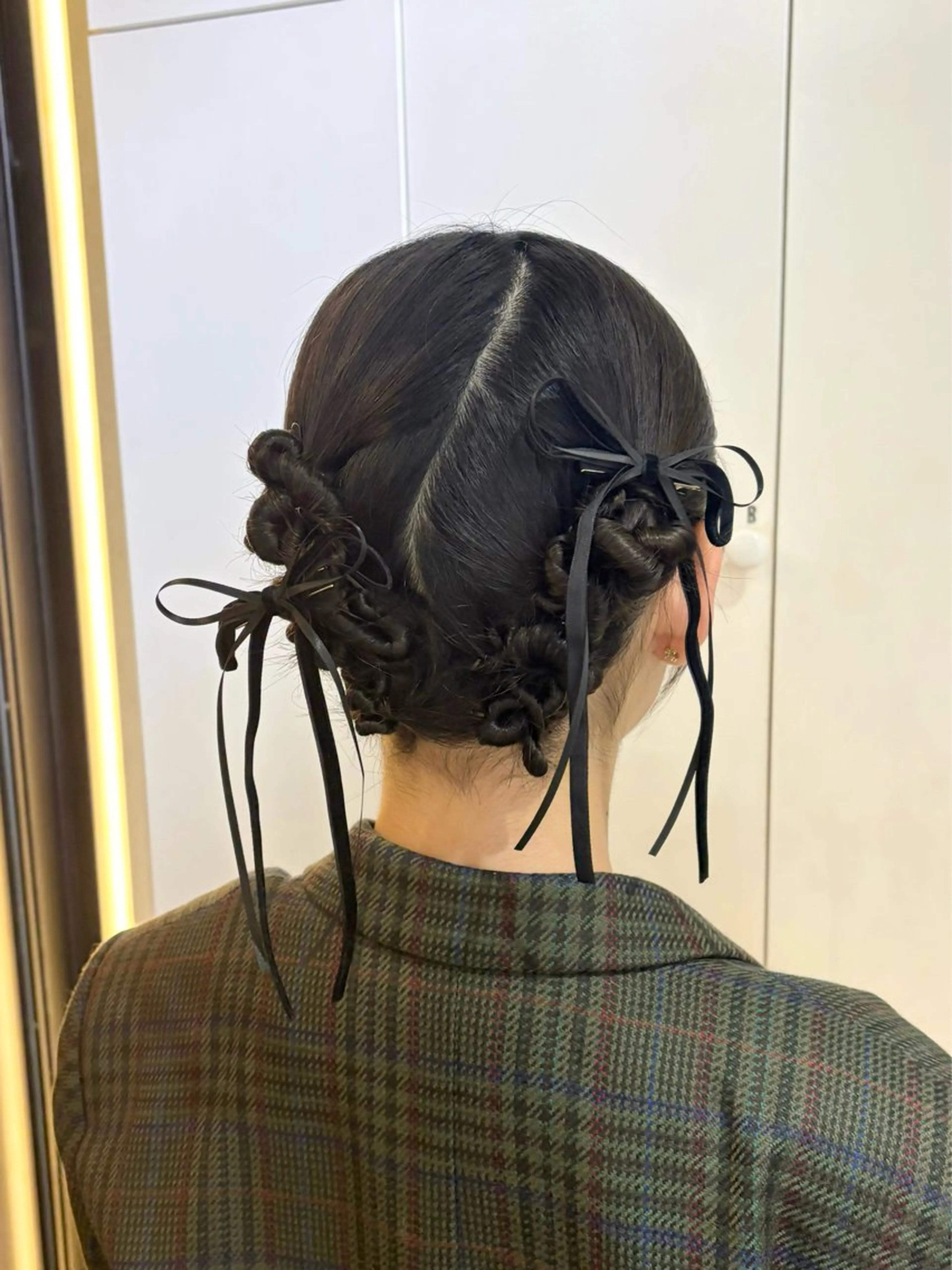 ミディアム ヘアアレンジ ヘアセット 梅田/透明感カラー 🤍narumiのヘアスタイル