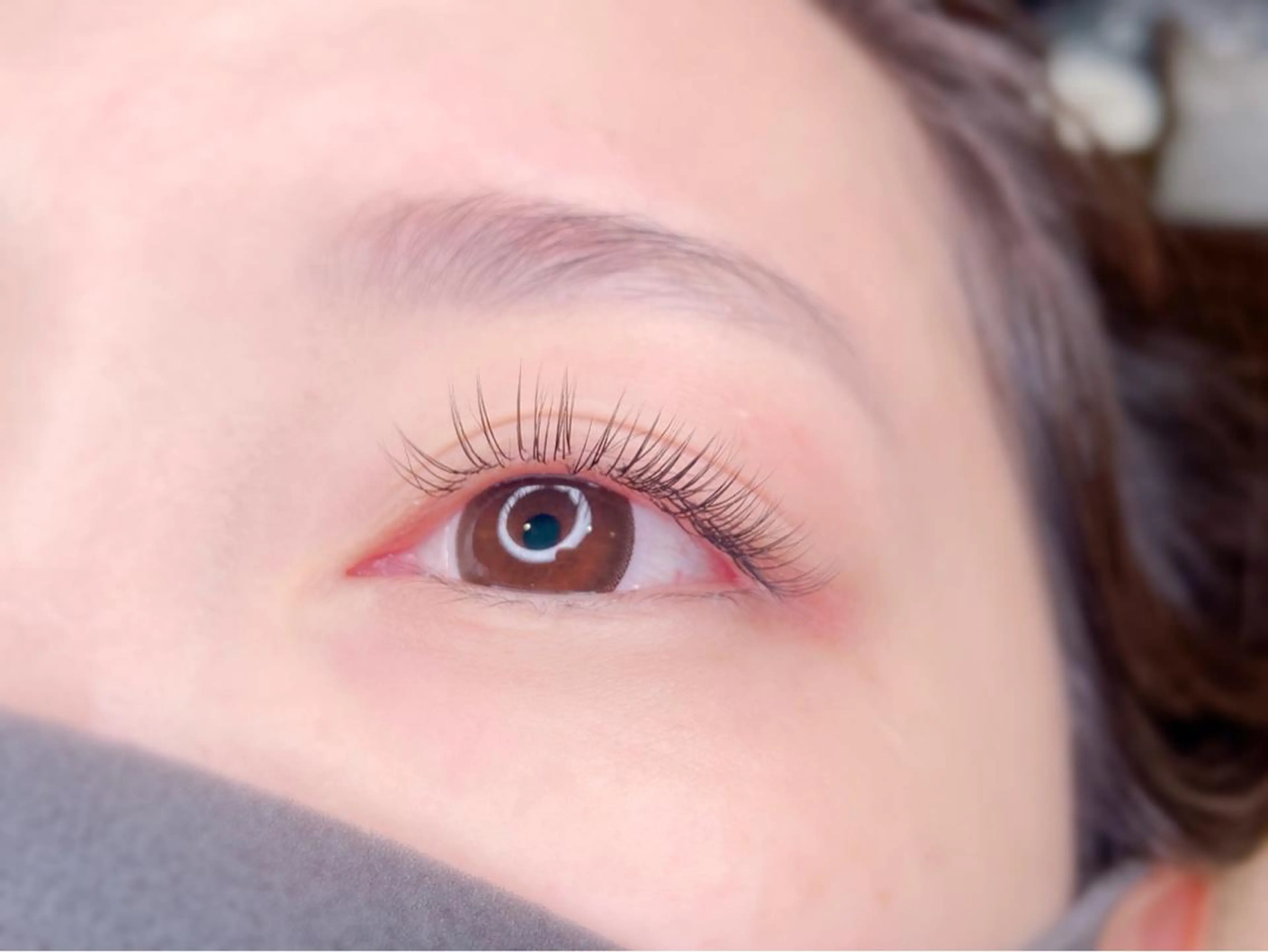 マツエク・マツパ Cカール フラットラッシュ マツエク LASHIQ南堀江 奥優美のマツエク・マツパデザイン