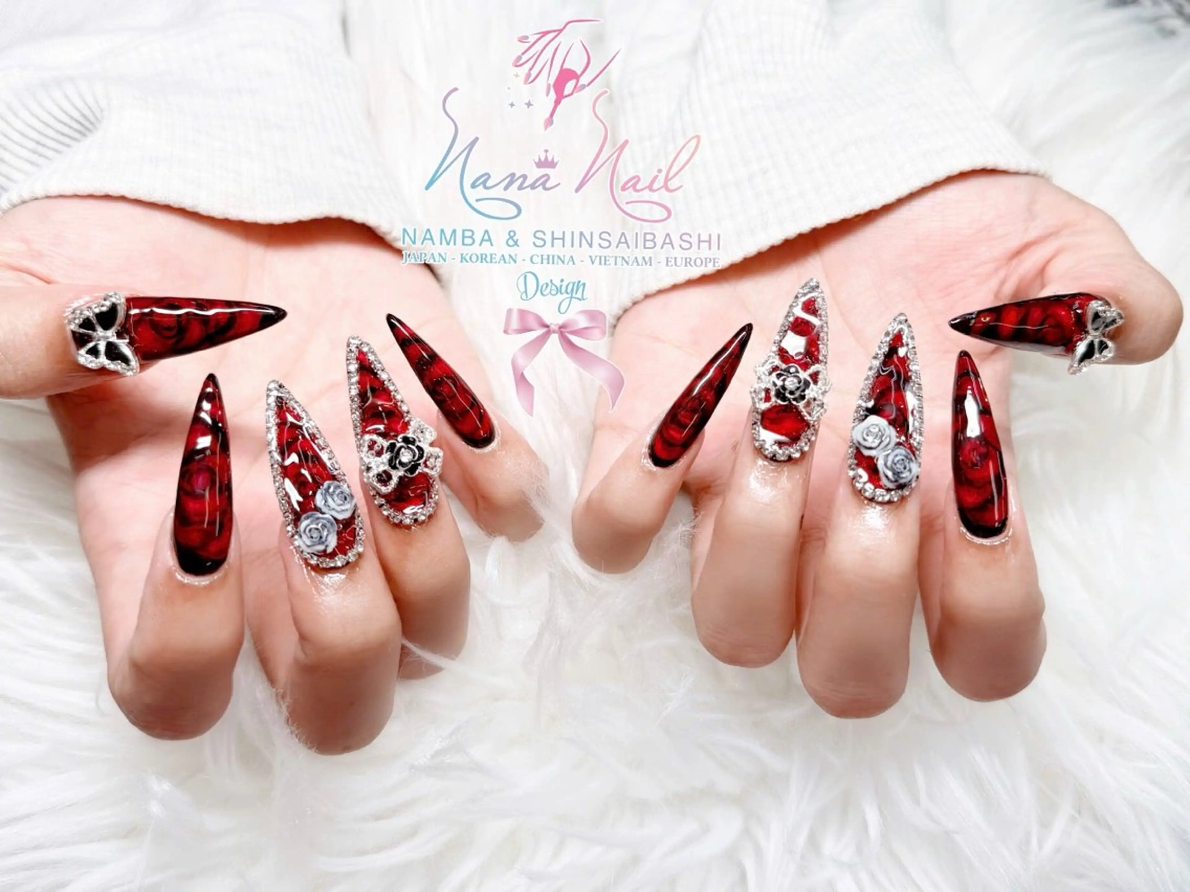 ネイル チークネイル 桜ネイル フラッシュネイル フットネイル ジェルネイル ハンドネイル 79LINA NAIL 心斎橋店所属・リナネイル アメ村心斎橋店のネイルデザイン