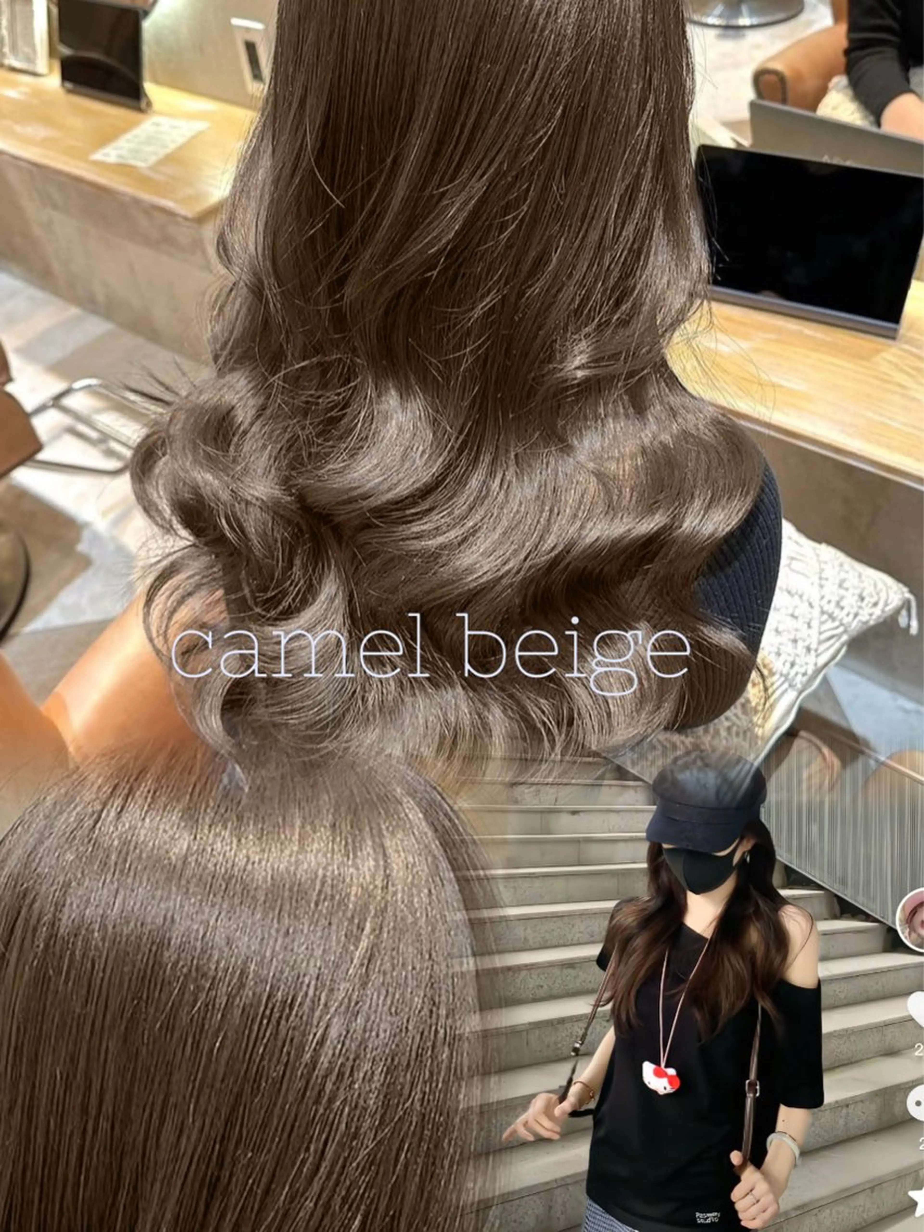 ロング カラー 透明感カラー/ ワンホン/衣音七のヘアスタイル