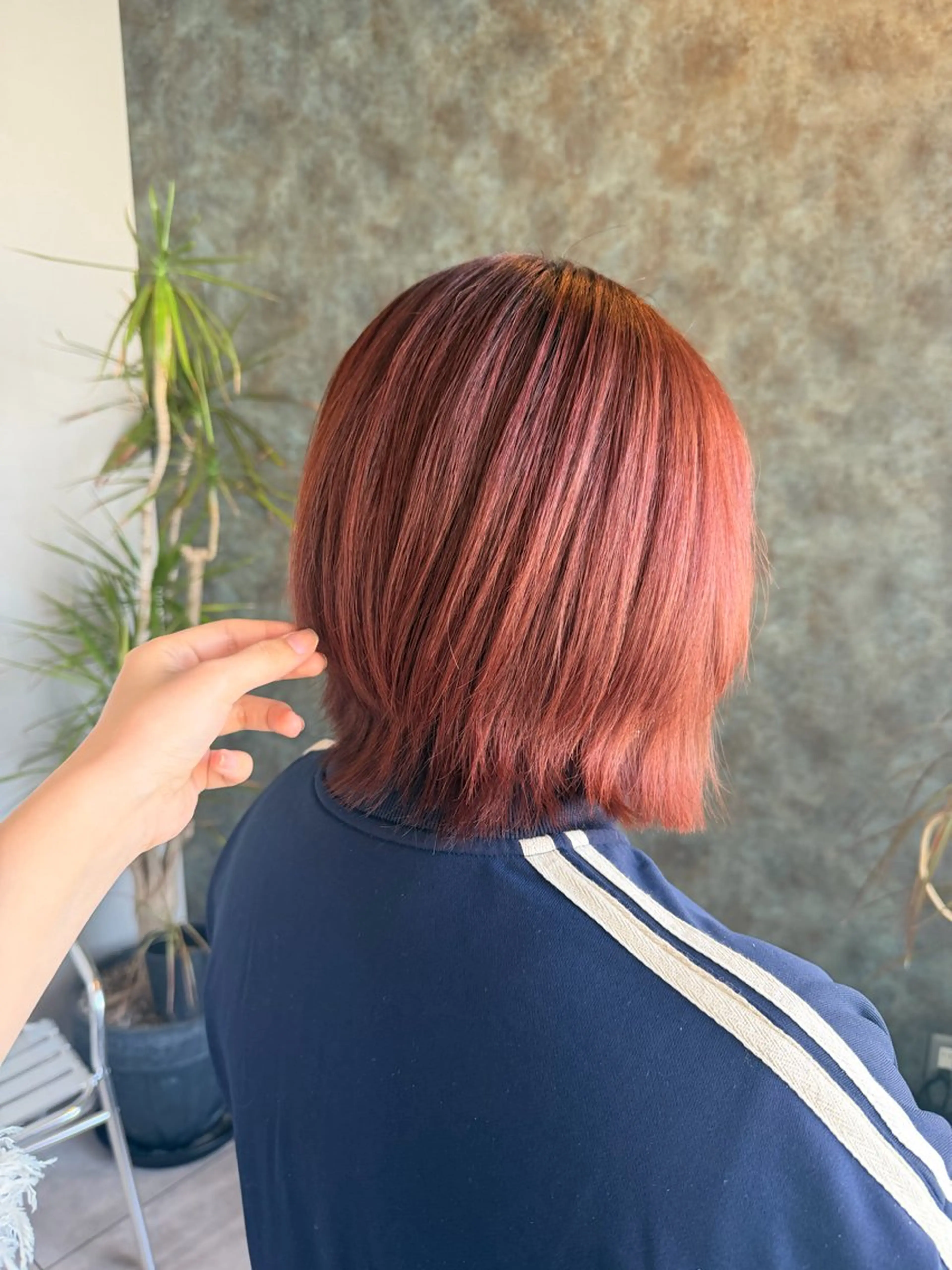 ショート ボブレイヤー ボブ くびれヘア レイヤーカット カット 植田 沙那のヘアスタイル