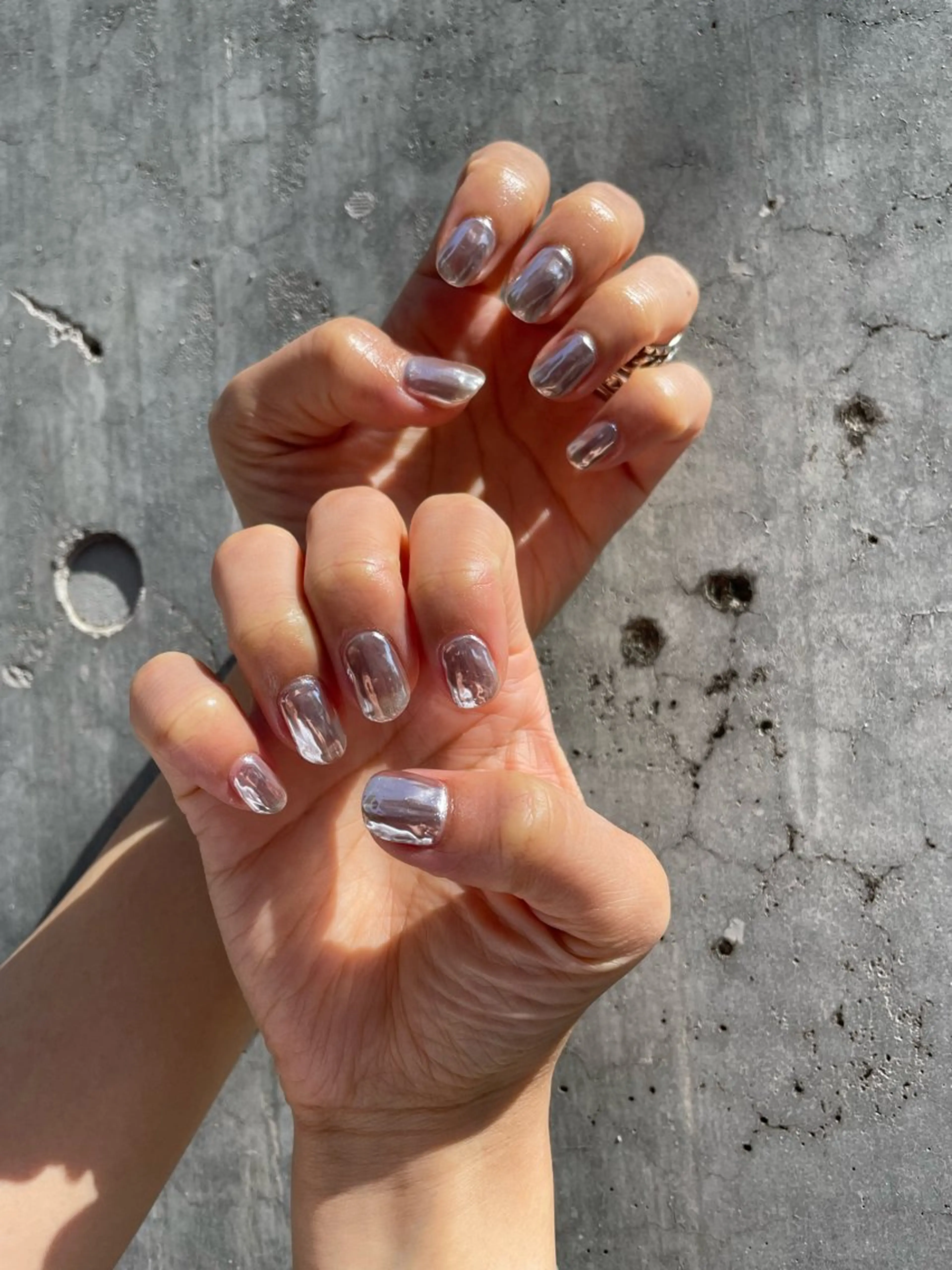 ネイル ミラーネイル nail salon Camelliaのネイルデザイン