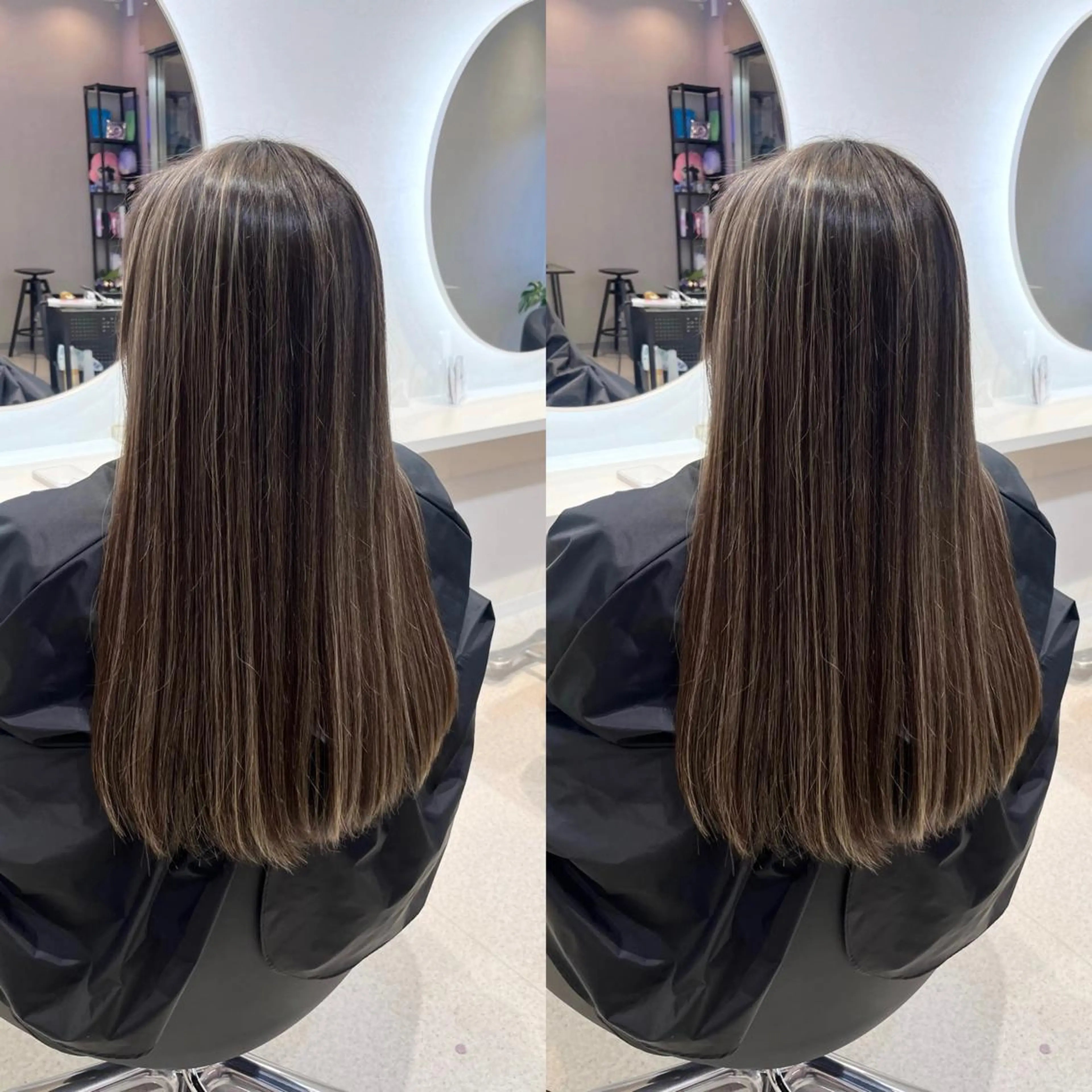 ロング カラー ハイライトカラー ハイライト KANA🎀韓国 🇰🇷ハイライトのヘアスタイル