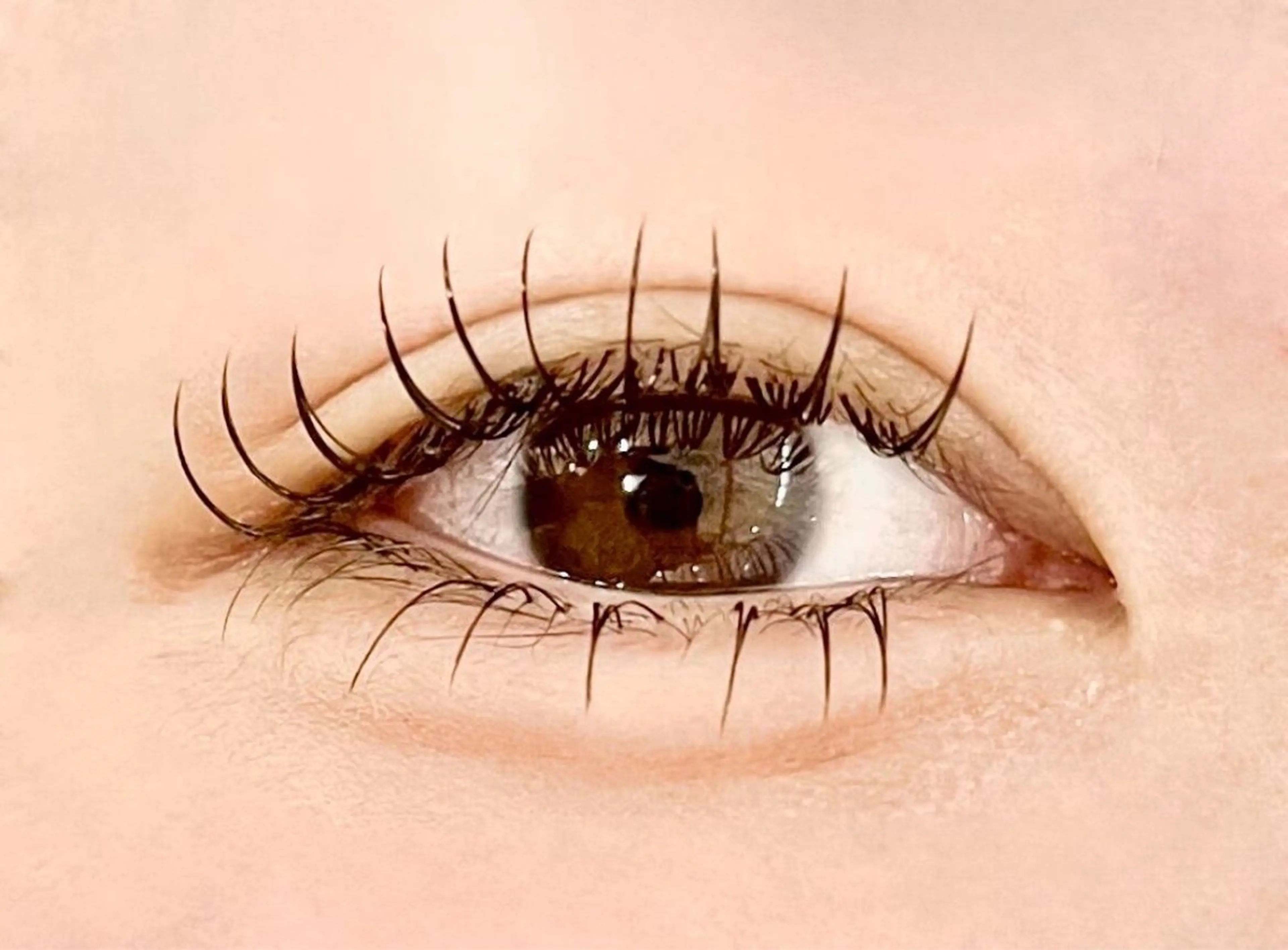 マツエク・マツパ 束感まつ毛 韓国風マツエク ナチュラル 一重×まつ毛パーマ cocone♡ 天王寺のマツエク・マツパデザイン