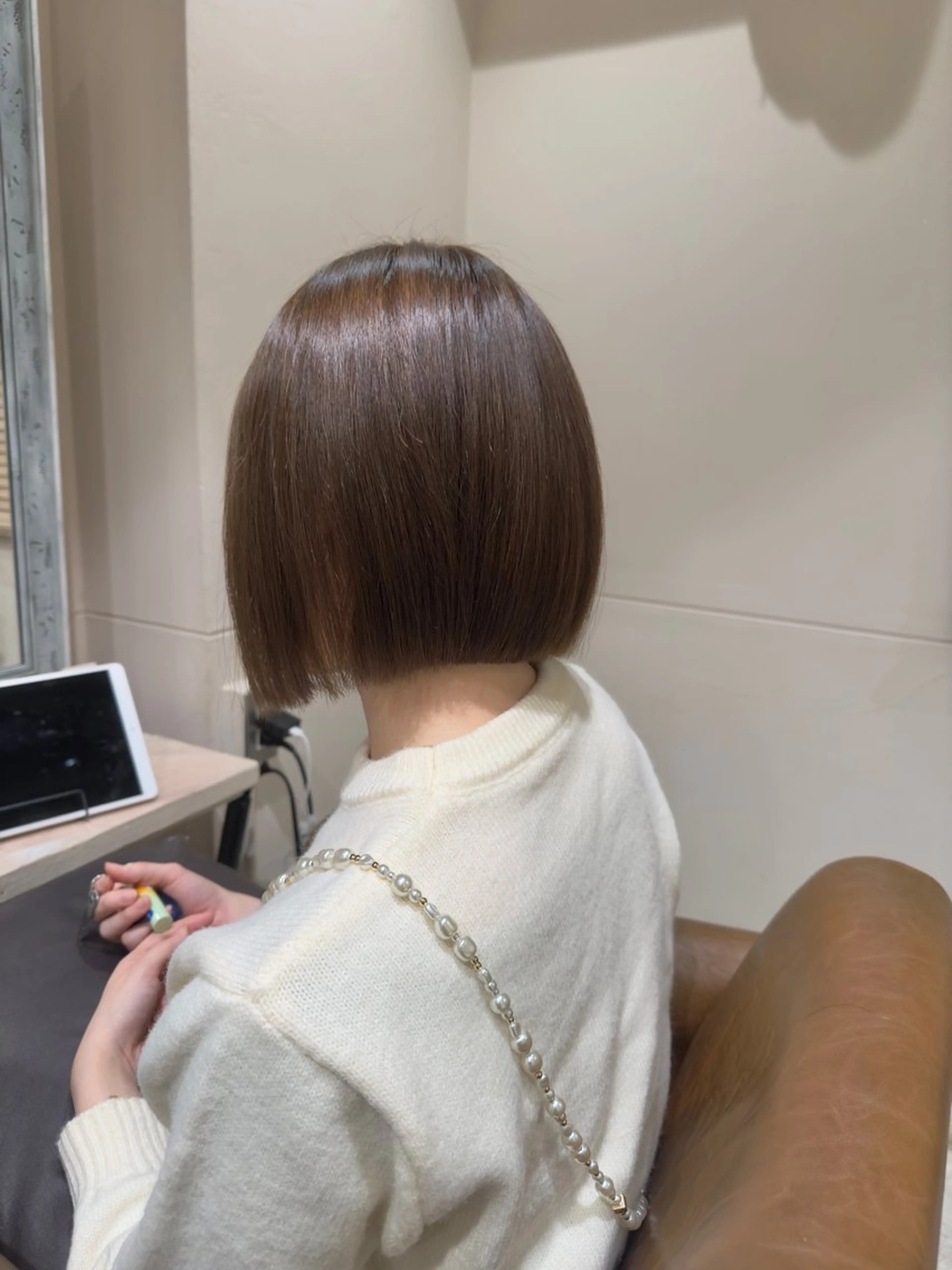 ショート ボブ 髪質改善 韓国風ヘア トリートメント レイヤーカット× 髪質改善カラー　片山のヘアスタイル