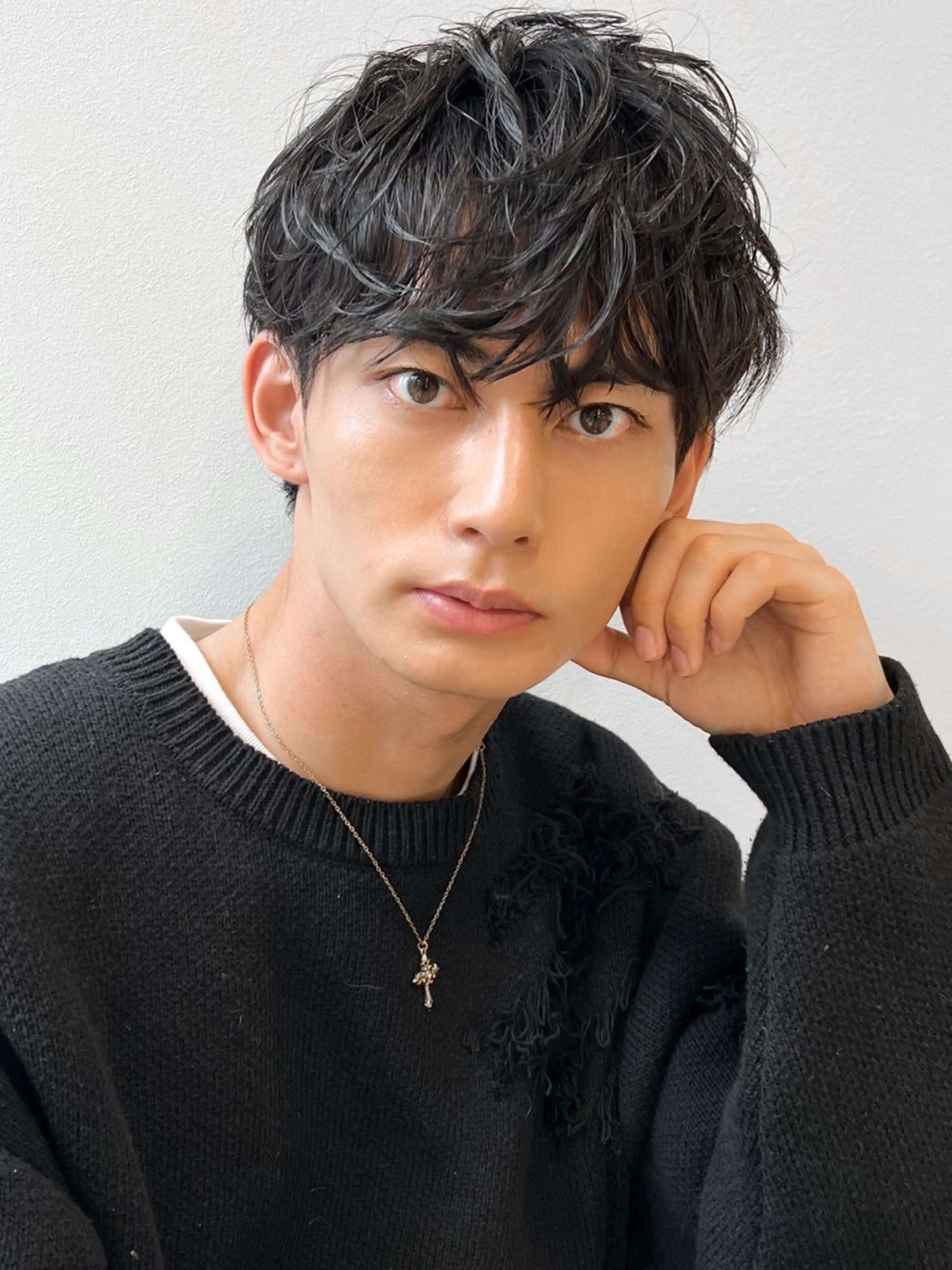 ミディアム 木村 賢人のヘアスタイル