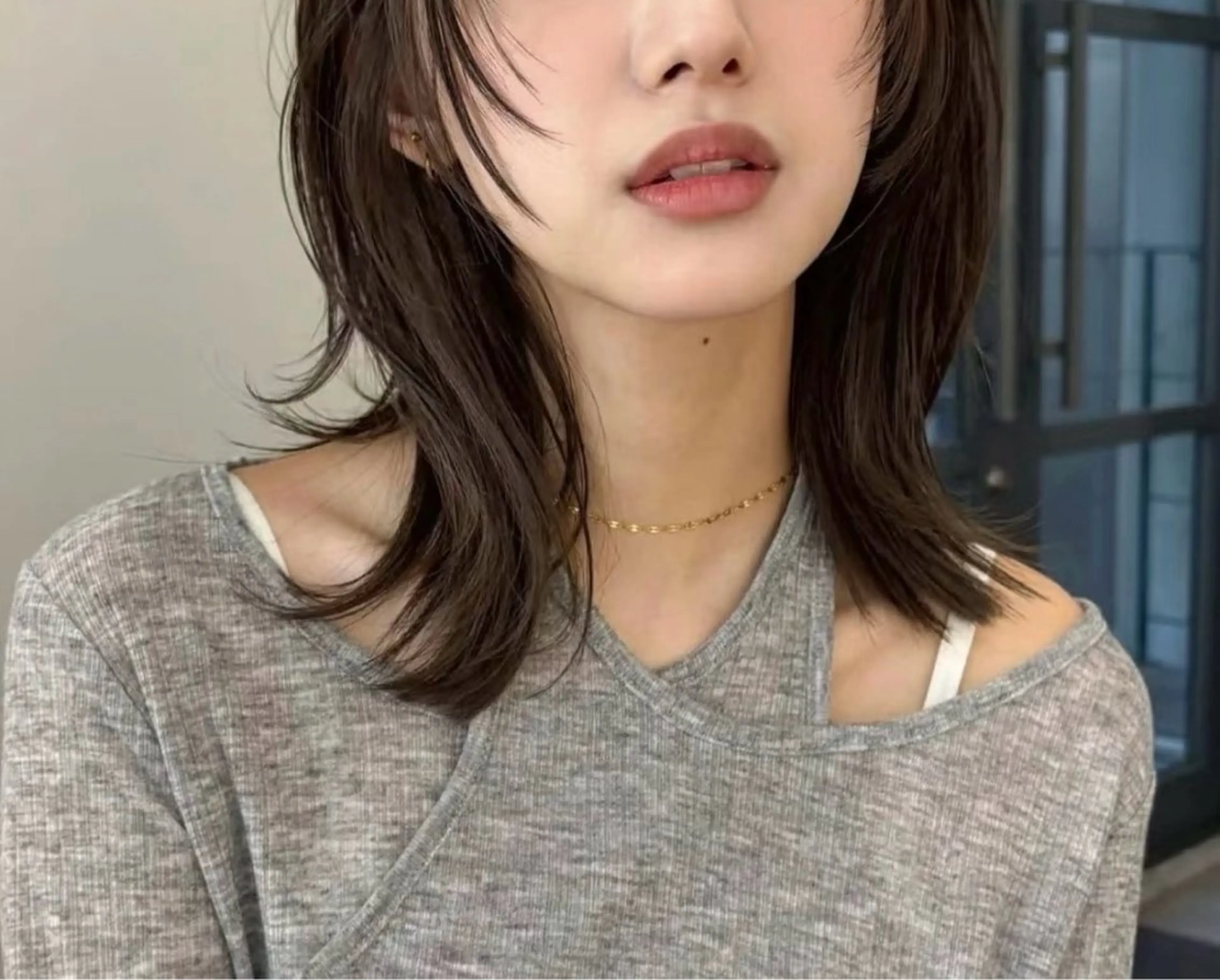 ミディアム ☪︎レイヤー/ウルフ /ハッシュ☪︎ にこのヘアスタイル