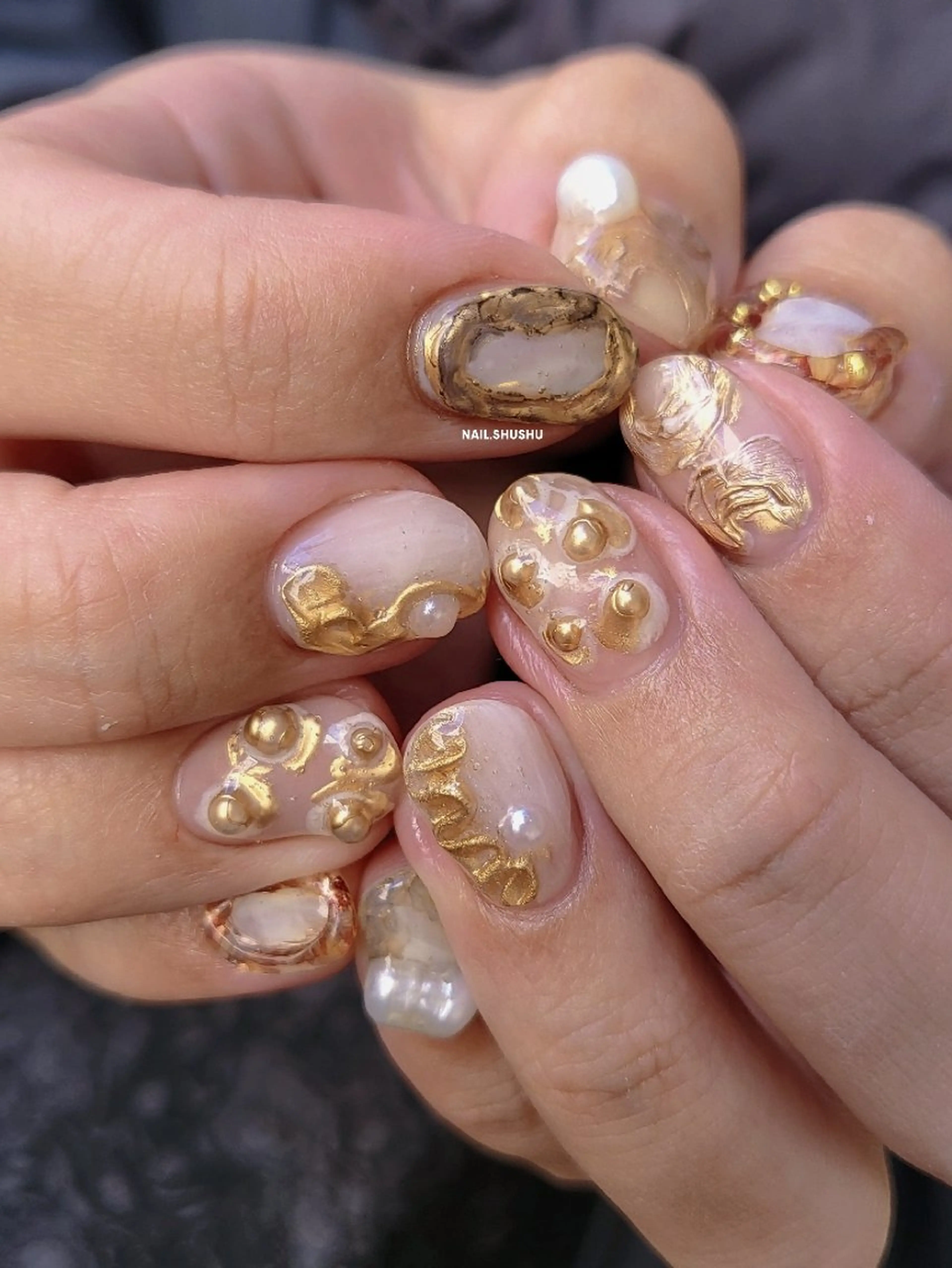 ネイル 3dパーツ/流行り 👧shushu❤️のネイルデザイン