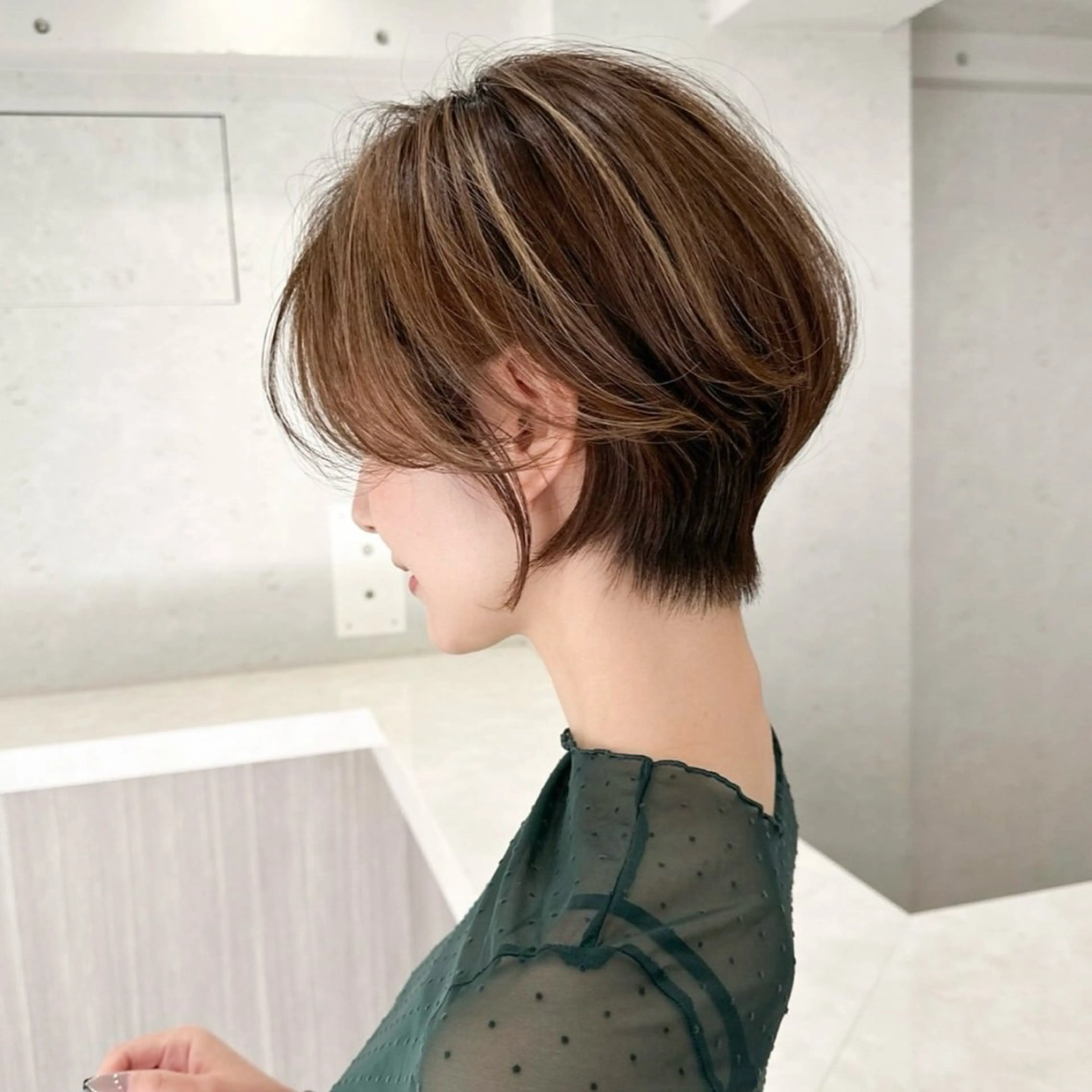 ショート 艶カラー/ヘアセット 着付け　ふうか　渋谷のヘアスタイル