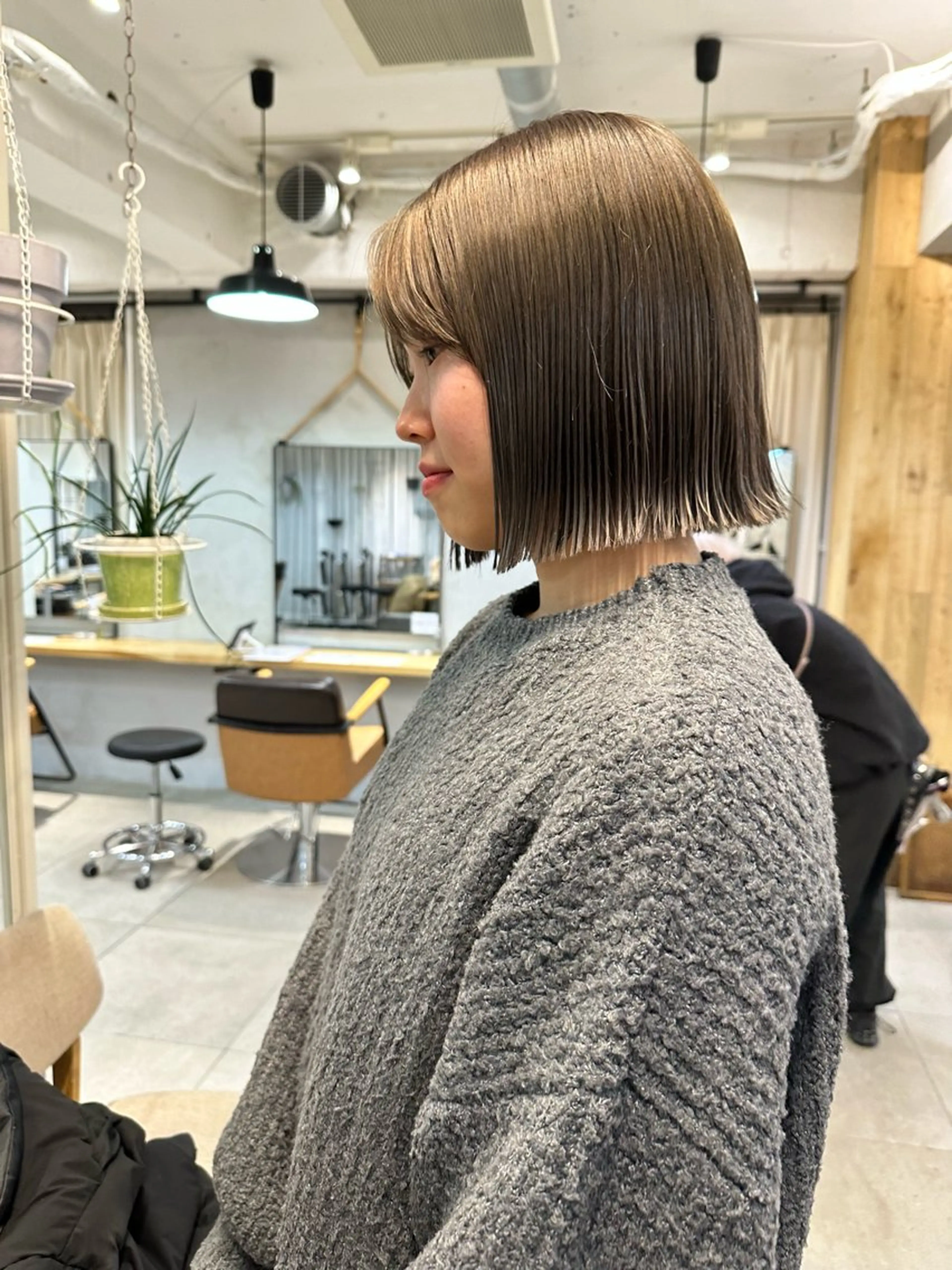 ミディアム カラー 縮毛矯正/透け感 カラー🎀♡mariのヘアスタイル