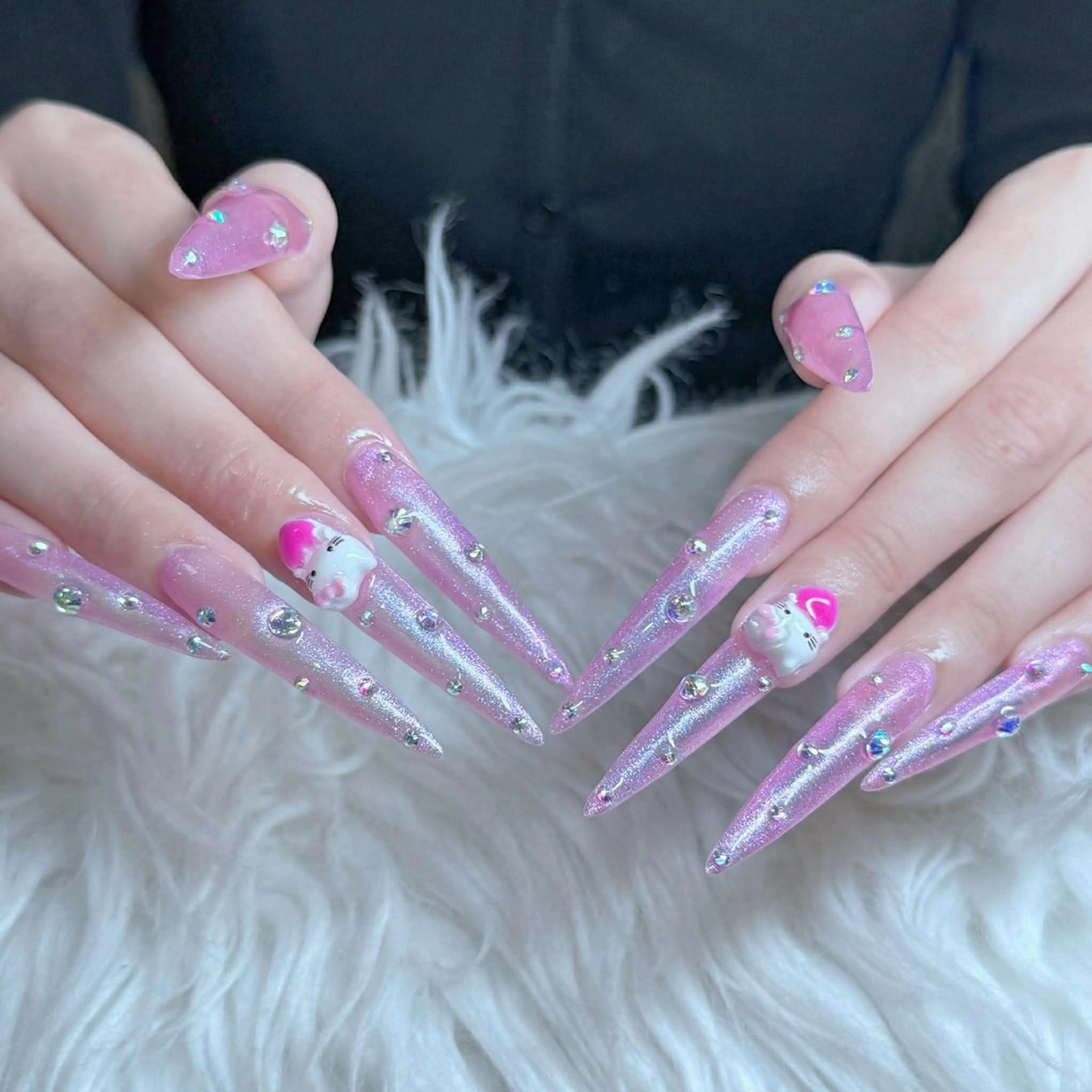 ネイル フットネイル フレンチネイル グラデーション 韓国ネイル ロングネイル ハンドネイル Hani Nail Salonのネイルデザイン