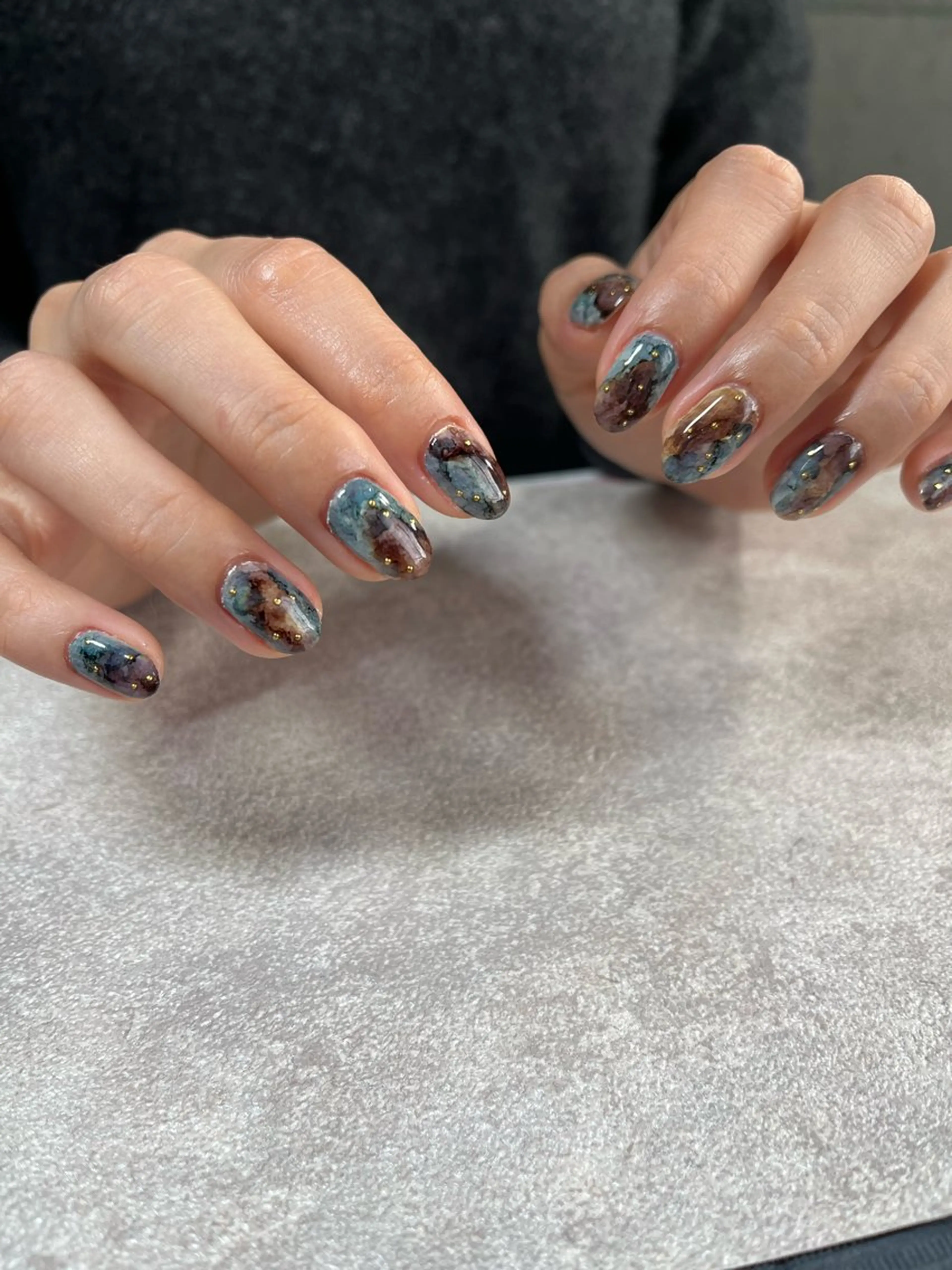 ネイル ニュアンスネイル ハンドネイル ASUNALO えりかのネイルデザイン