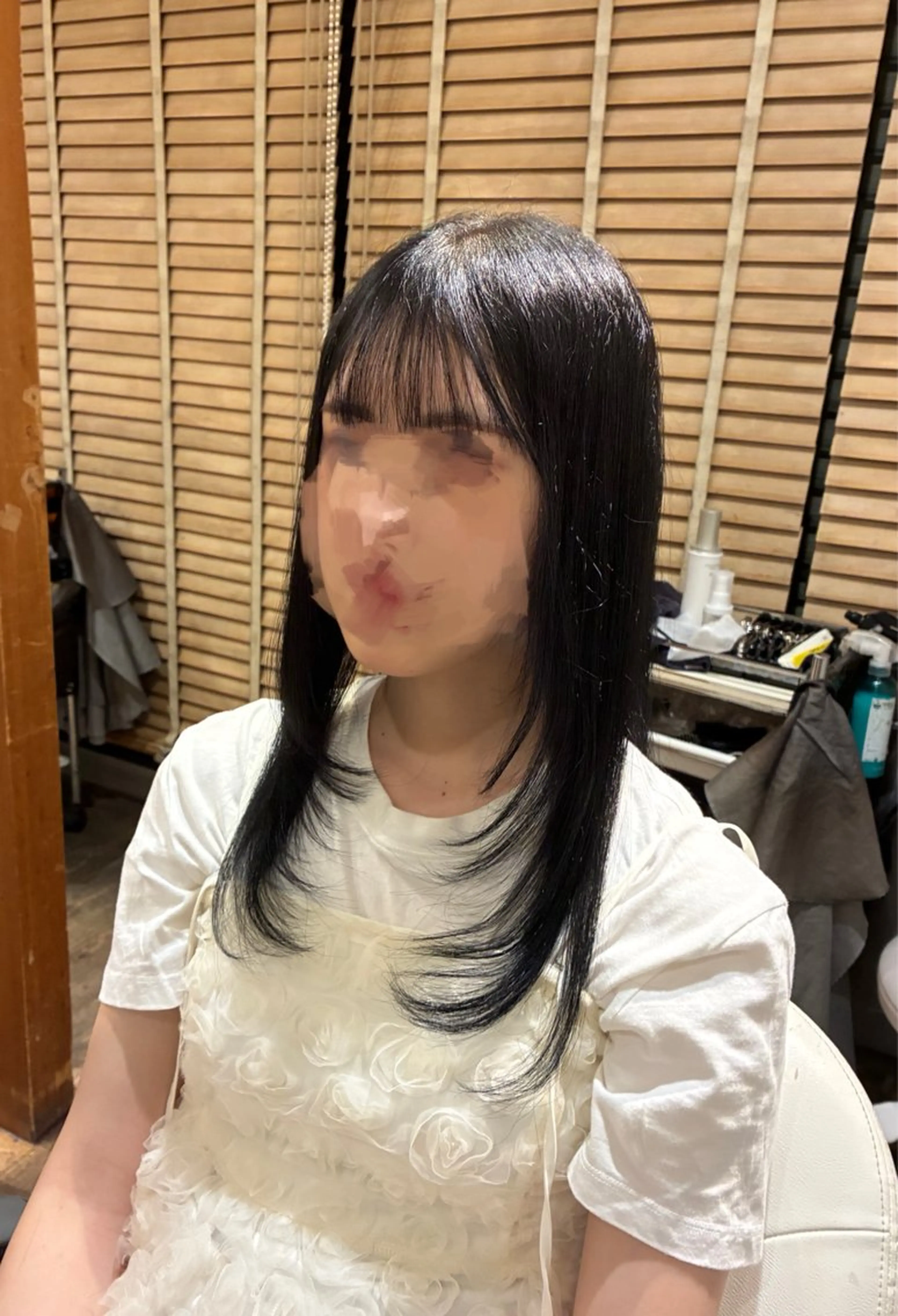 ロング カット 友永 風歌のヘアスタイル