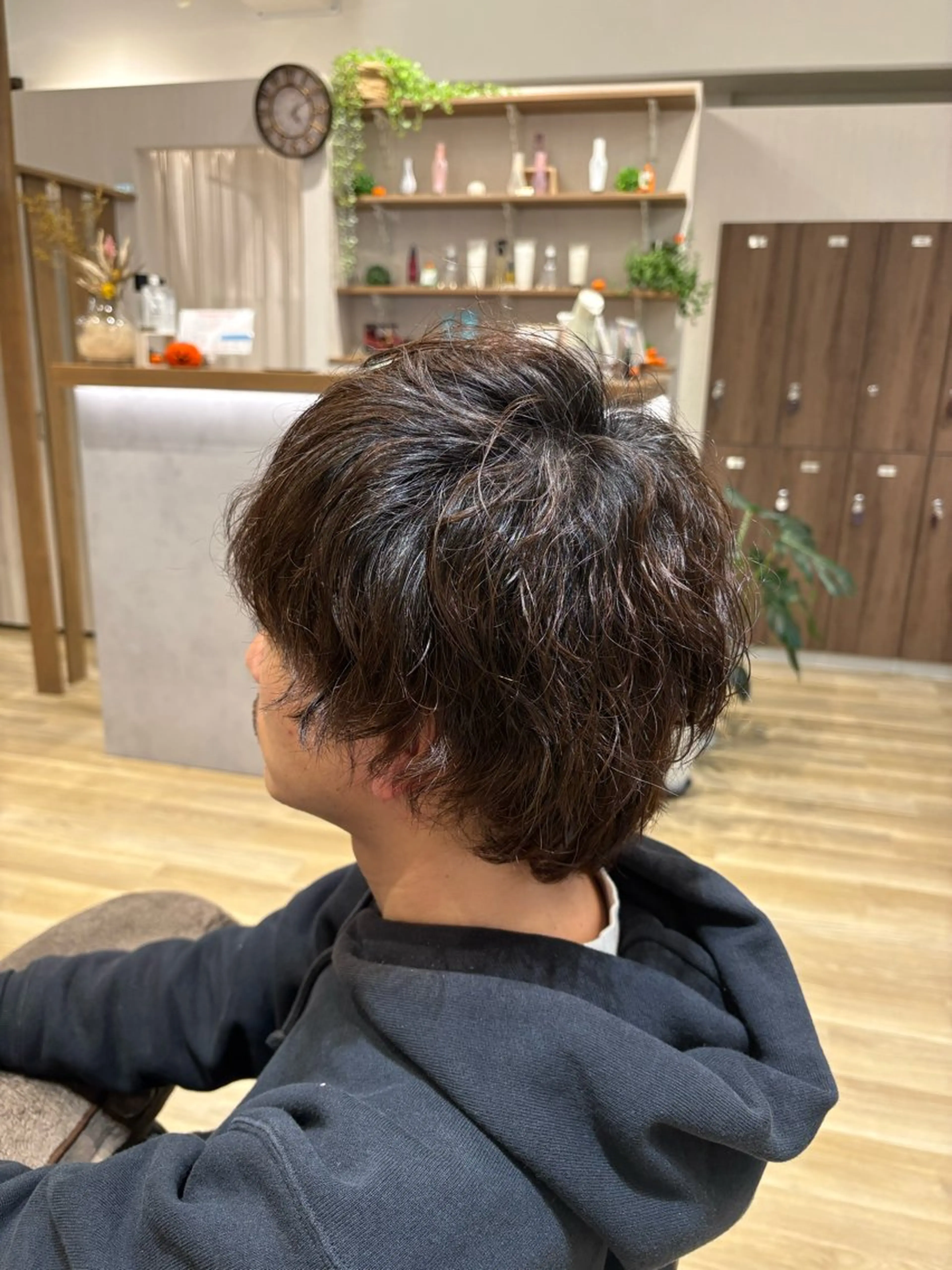 ショート パーマ カット ヘアカラー ヘッドスパ 韓国風ヘア🤍/頭皮 ケア🫧　Chikaのヘアスタイル