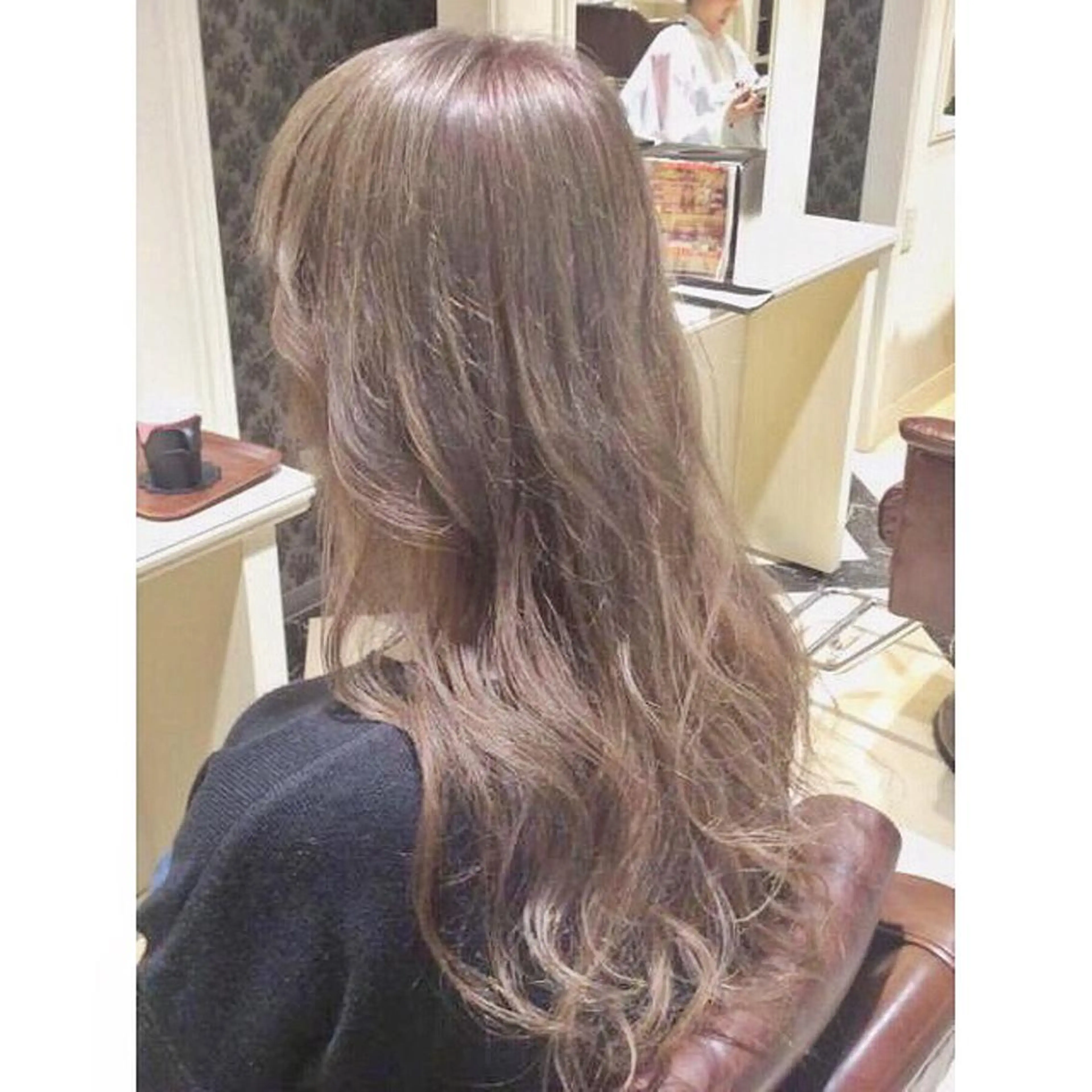 ロング カラー ヘアアレンジ ハイトーンカラー 髪質改善✨カラー特化 サロン🎨平尾晃一のヘアスタイル
