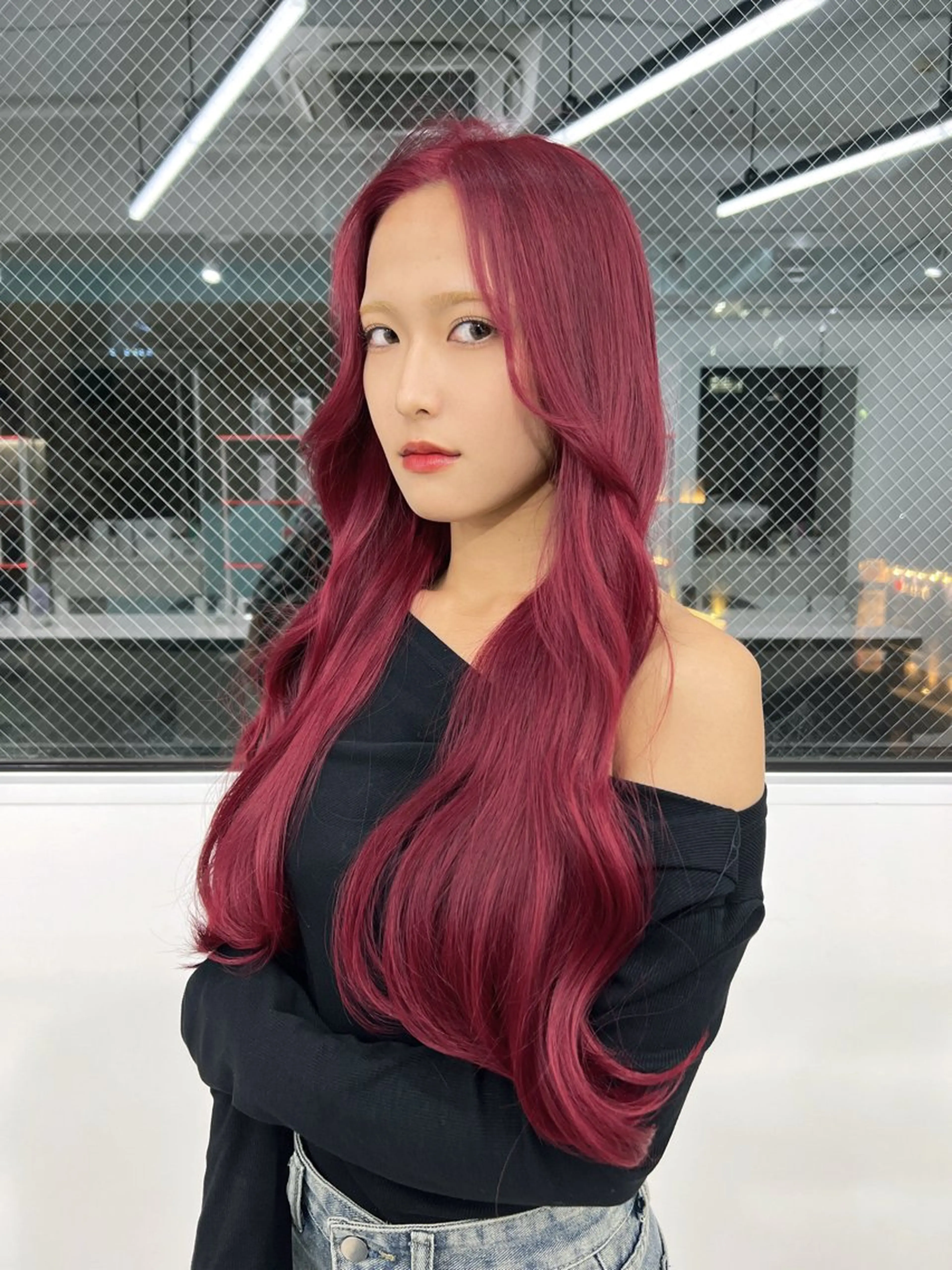 ロング カラー カット ヘアカラー トリートメント ヘッドスパ 履歴修正屋さん／ ブロンド／ホワイトのヘアスタイル