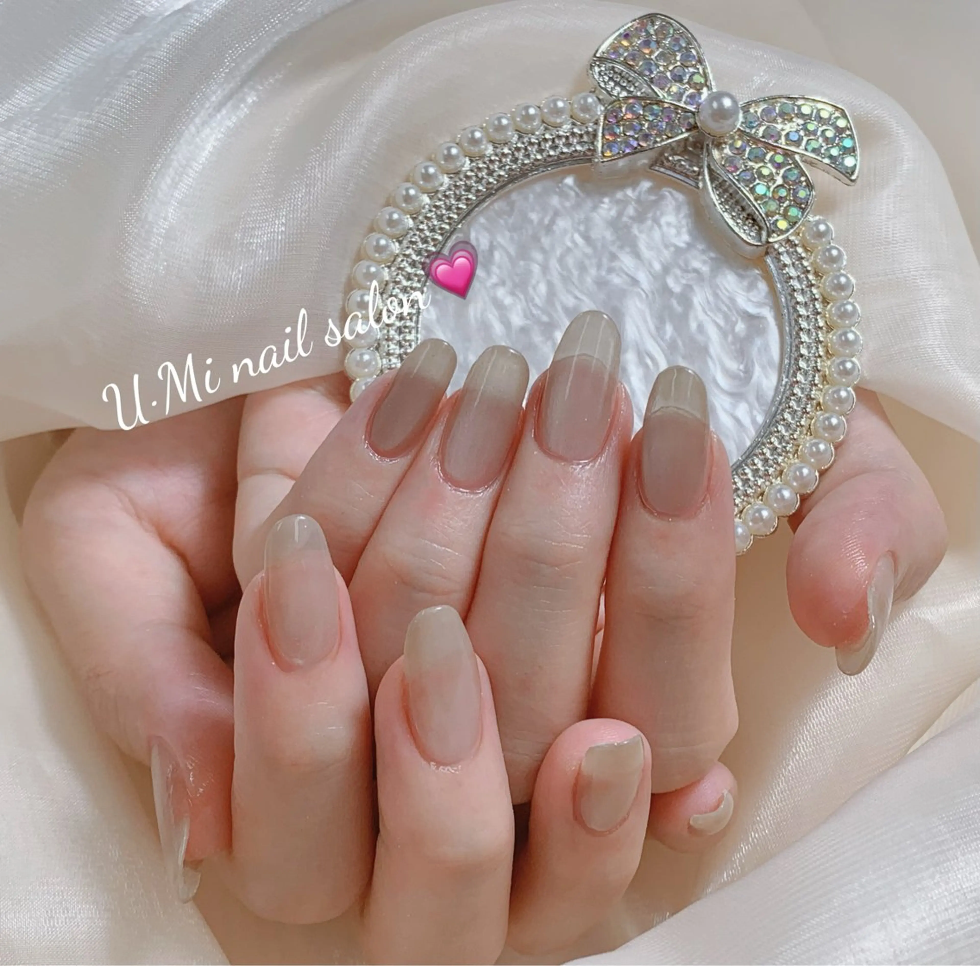 ネイル マグネットネイル マグネットワンカラー ワンカラーネイル U·Mi 上野御徒町容のネイルデザイン