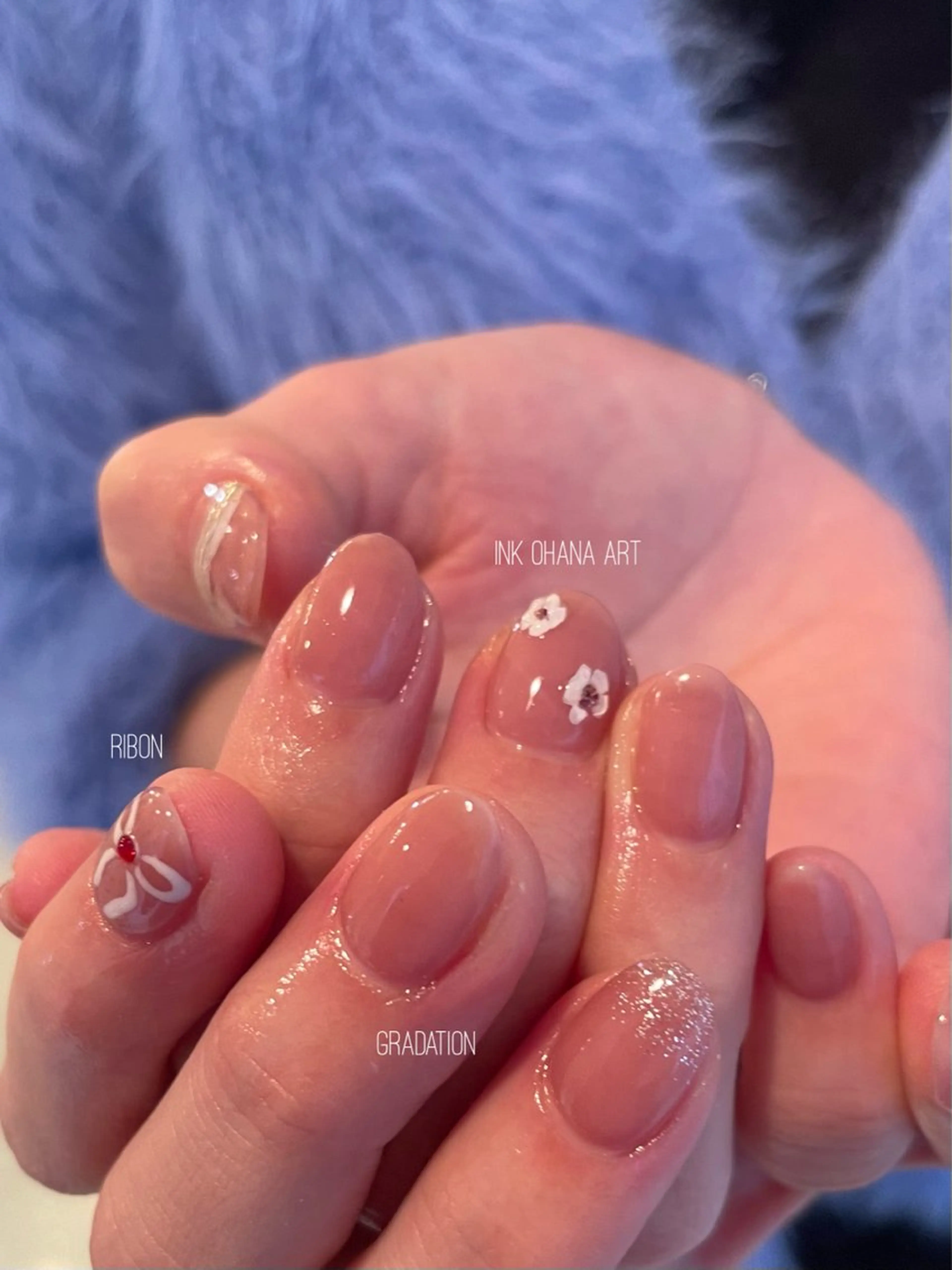 ネイル ニュアンスネイル 春ネイル ハンドネイル Saaya🫧 _petitのネイルデザイン