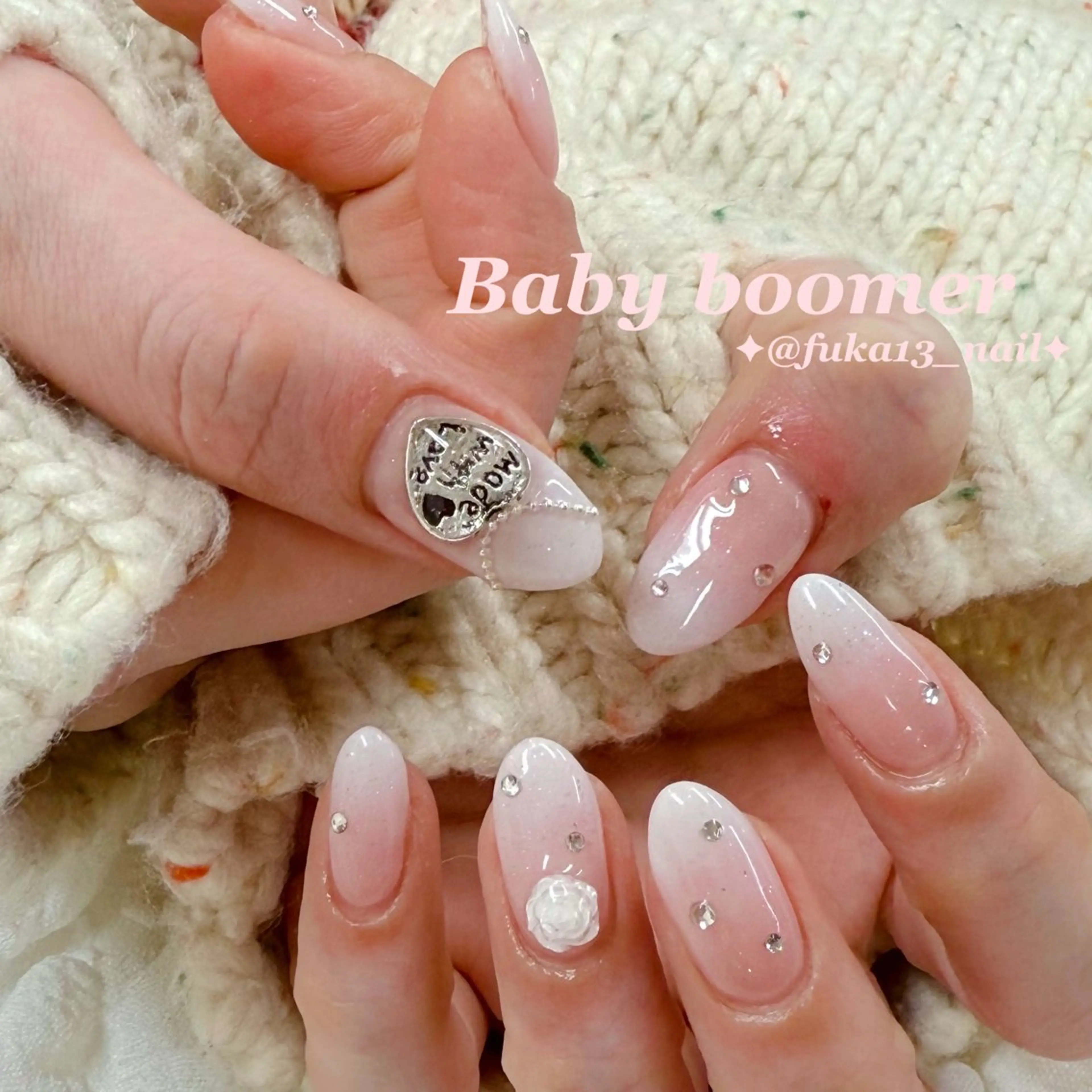 ネイル ガーリー グラデーション 韓国ネイル オフィスネイル シンプルネイル ハンドネイル Nail♡Fuka. /5月予約受付中のネイルデザイン