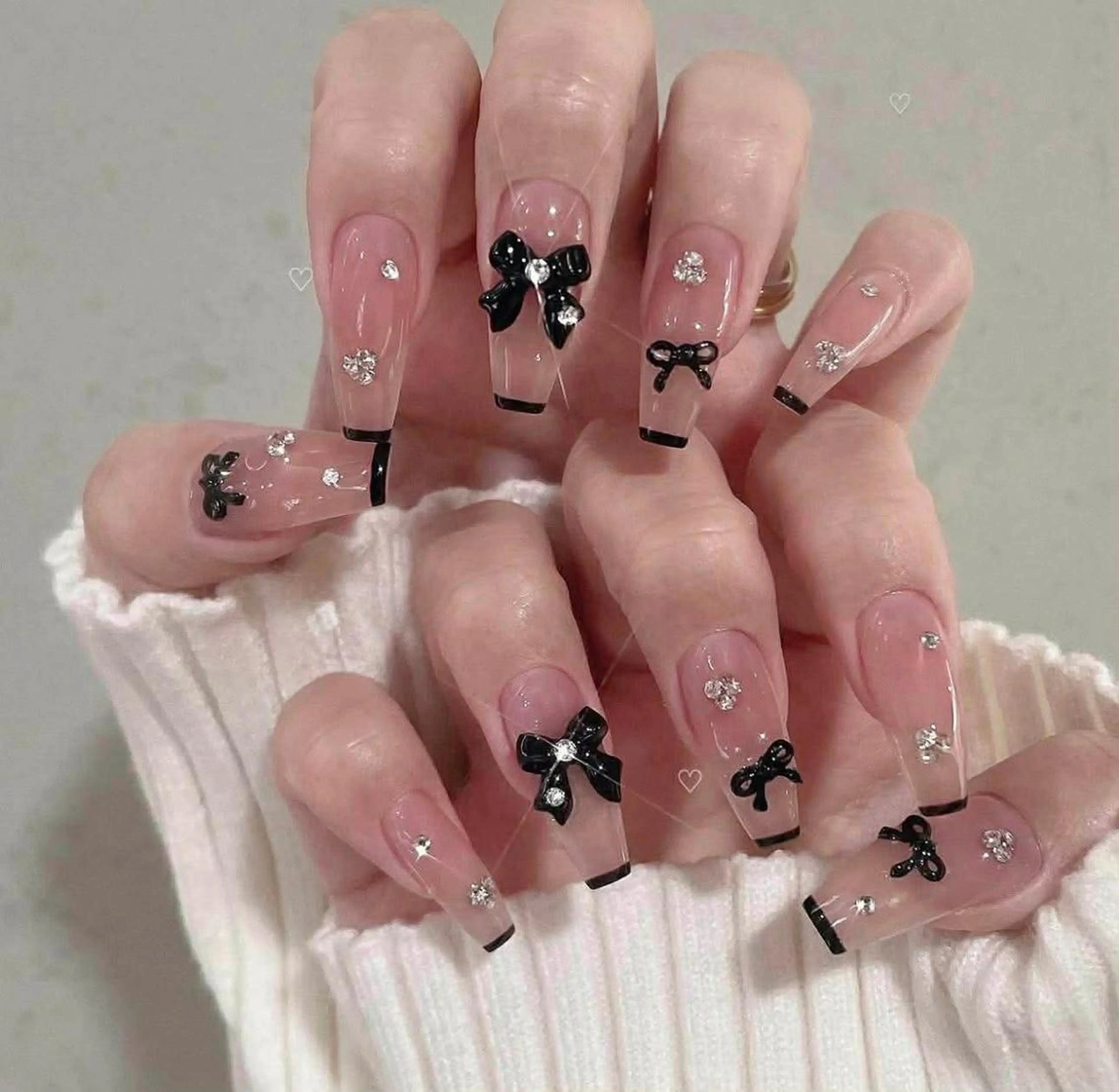 ロング カラー グラデーションカラー 韓国風ヘア ハンドネイル Bling Salonのネイルデザイン